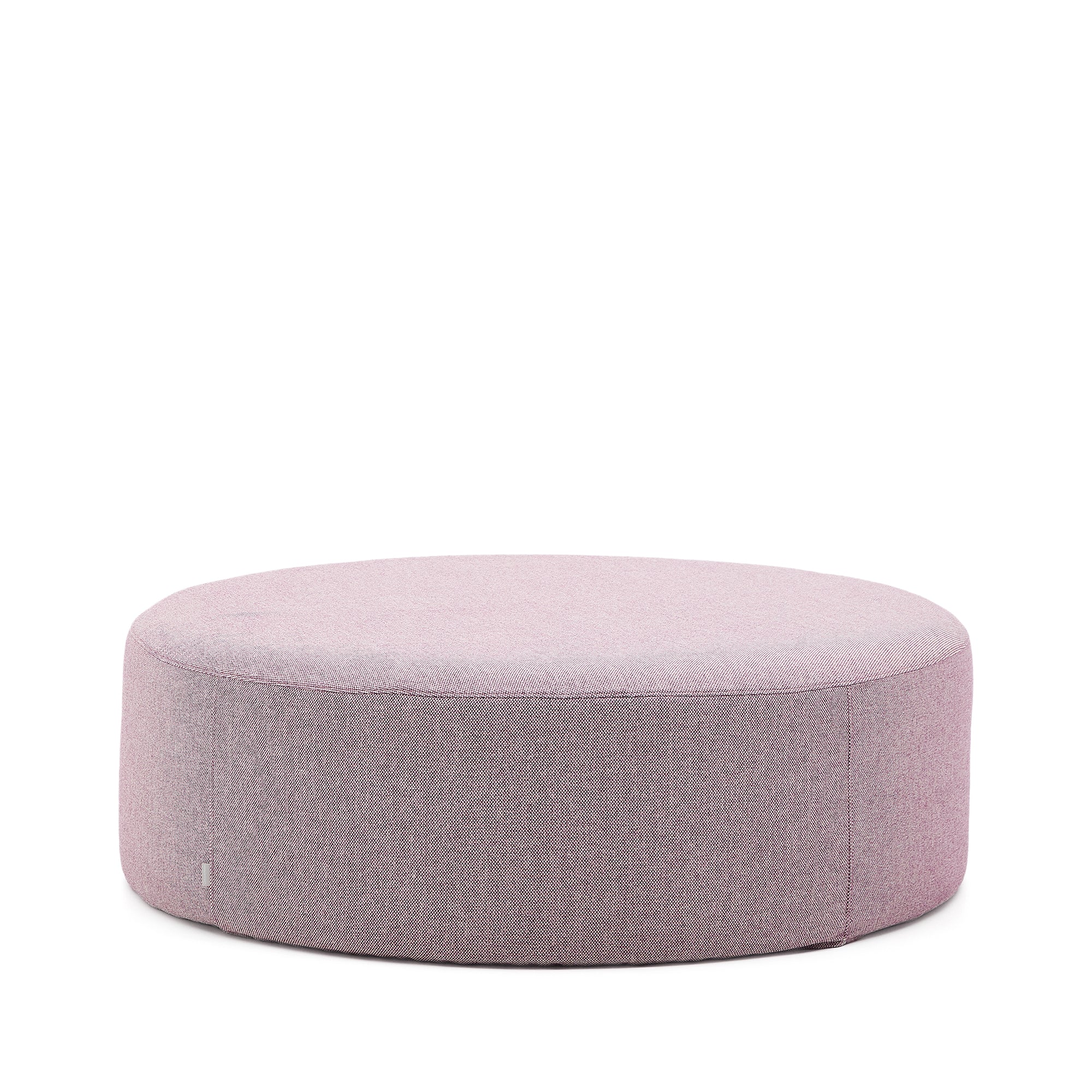 Kaeli purple footrest with removable cover Ø120cm - Product Image