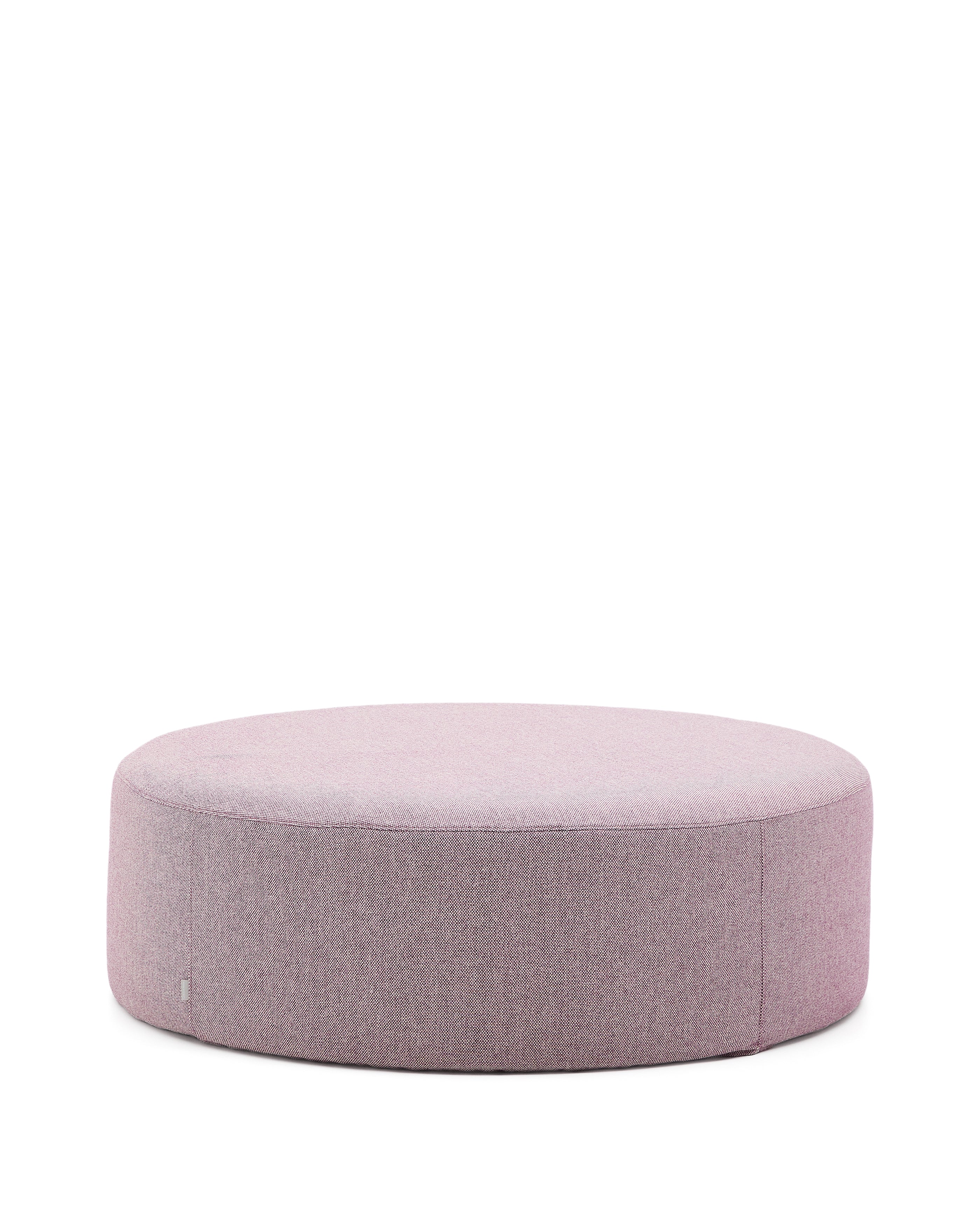 Kaeli purple footrest with removable cover Ø120cm - Product Image