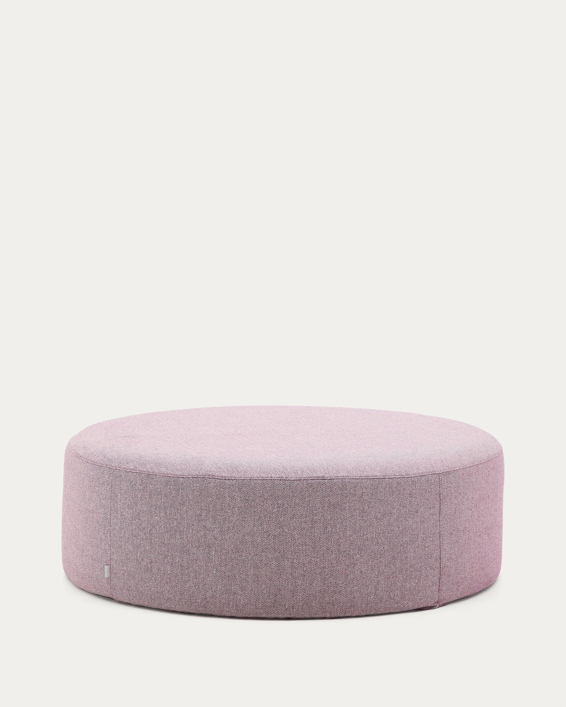 Kaeli purple footrest with removable cover Ø120cm - Product View