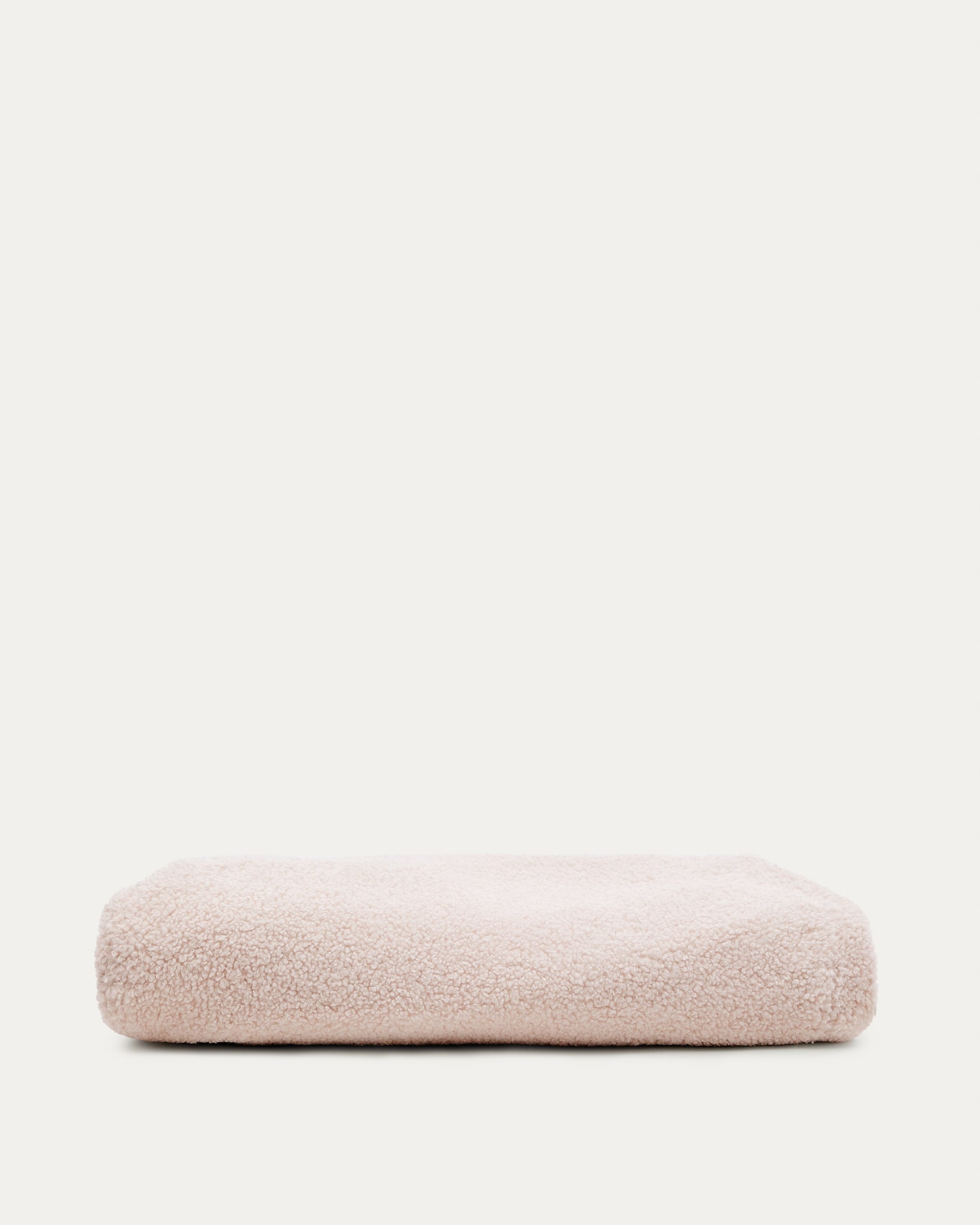 Kaeli lábtartó huzat rózsaszín bouclé Ø 43 cm