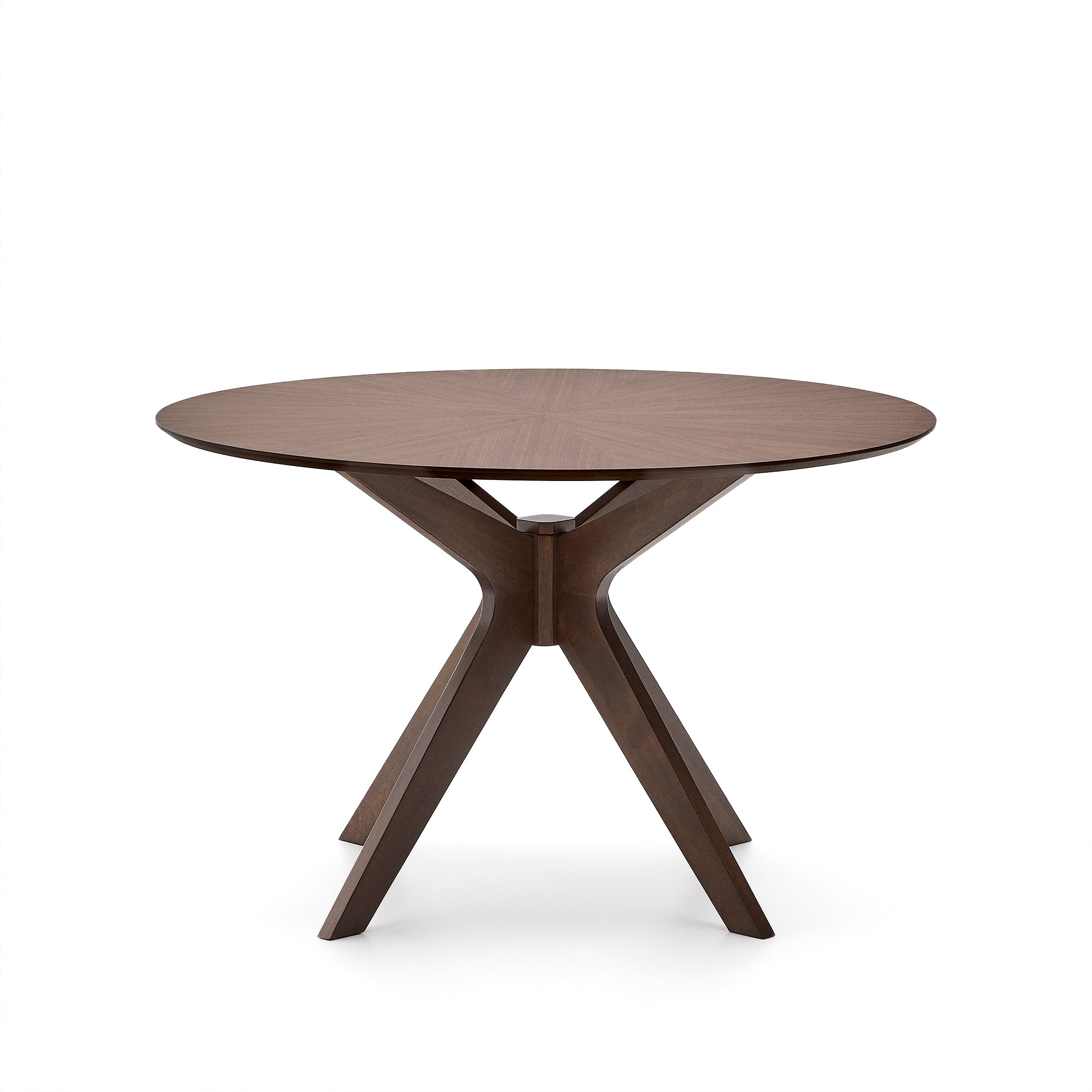 Naanim round table in walnut veneer, Ø 120 cm - Product Image