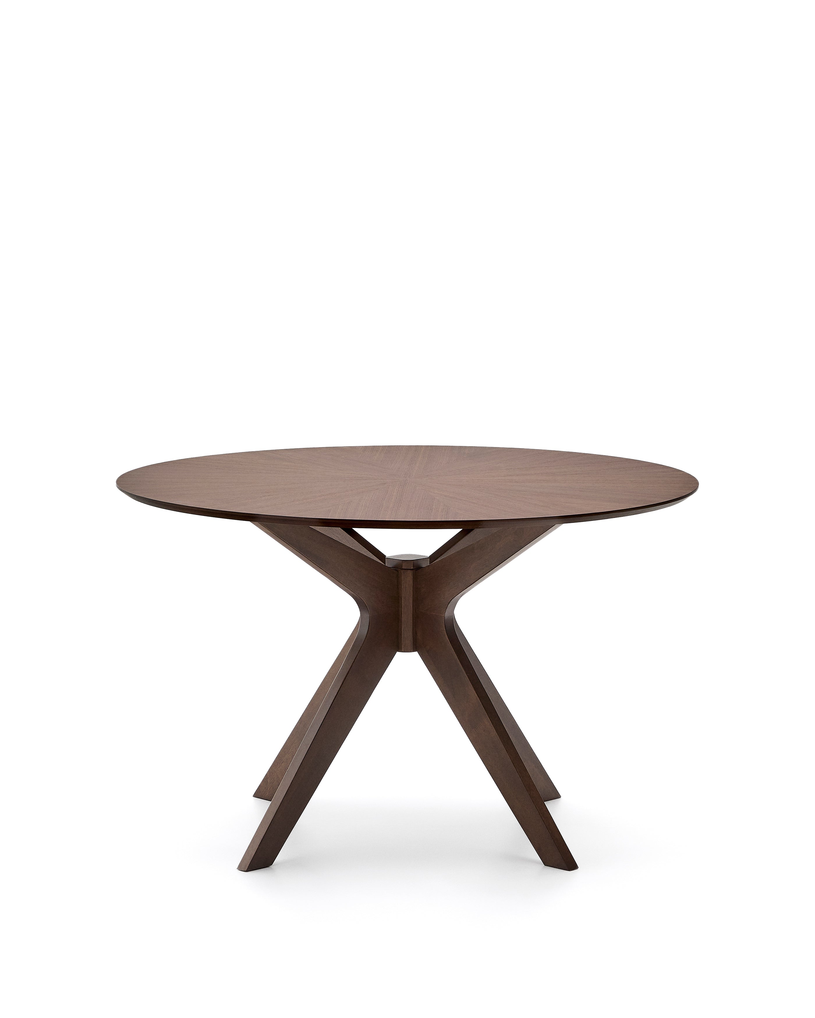 Naanim round table in walnut veneer, Ø 120 cm - Product Image
