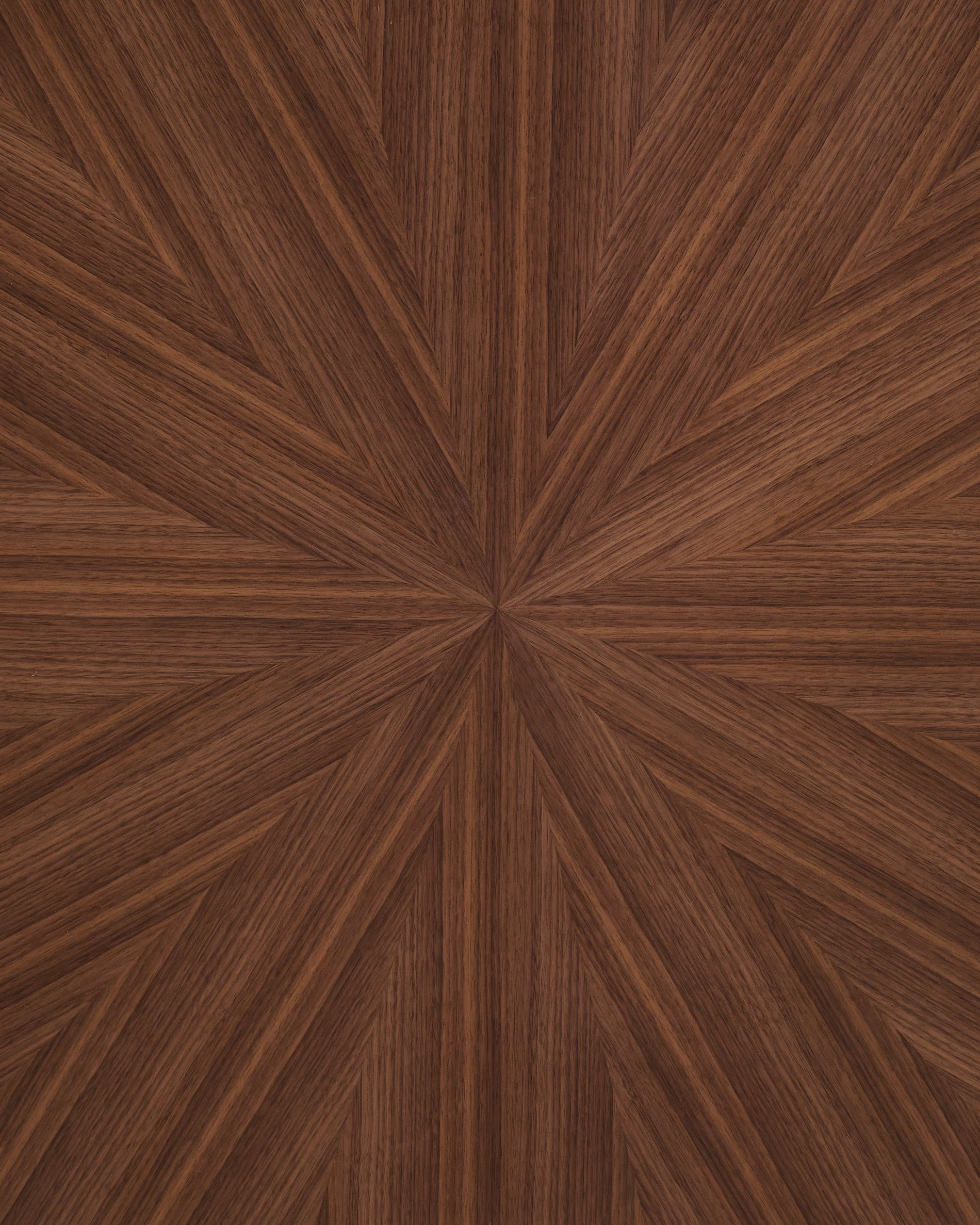 Naanim round table in walnut veneer, Ø 120 cm - Detail