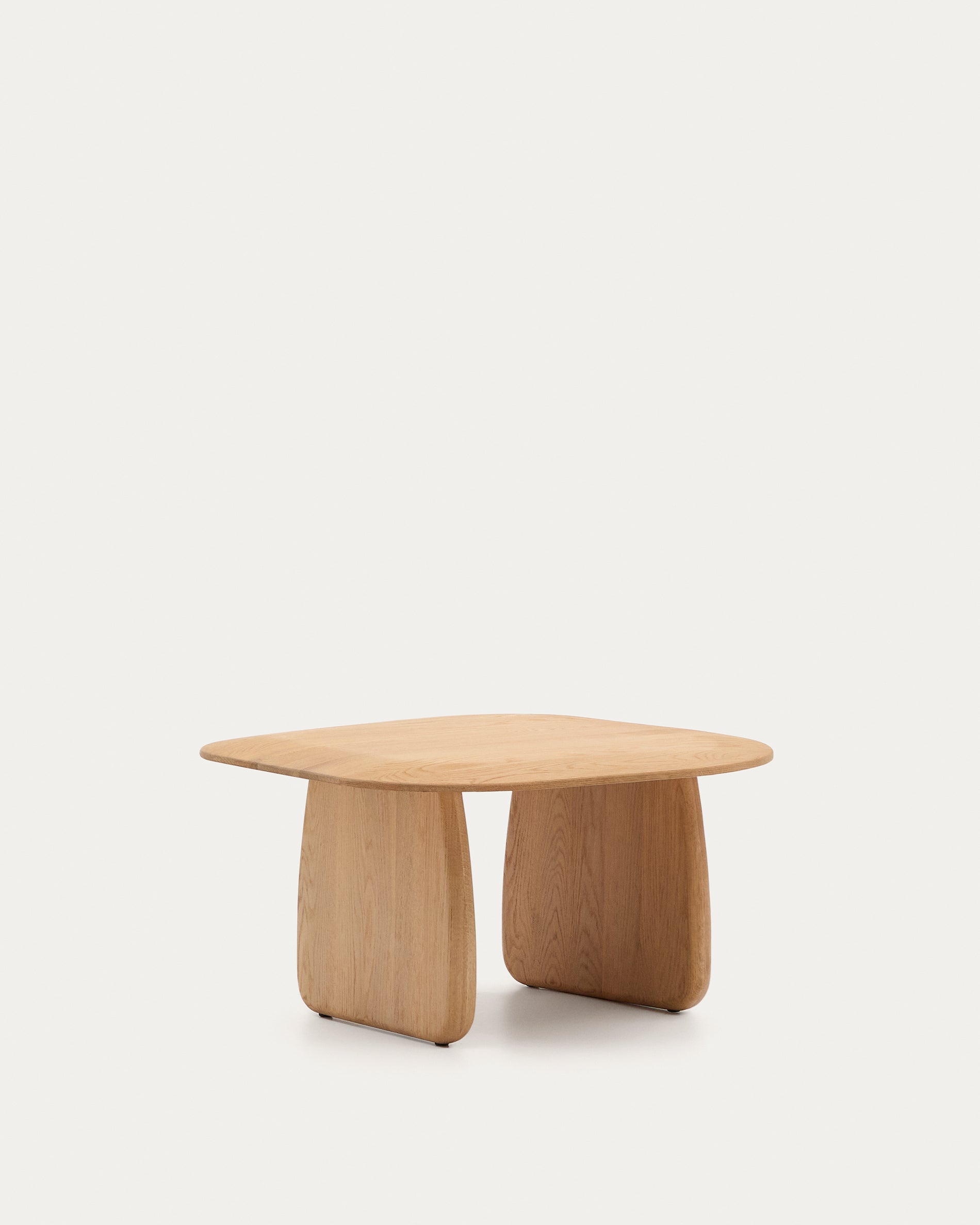 Pirita side table made from solid oak wood in a natural finish, 70.6 x 70 cm FSC 100% - Product View