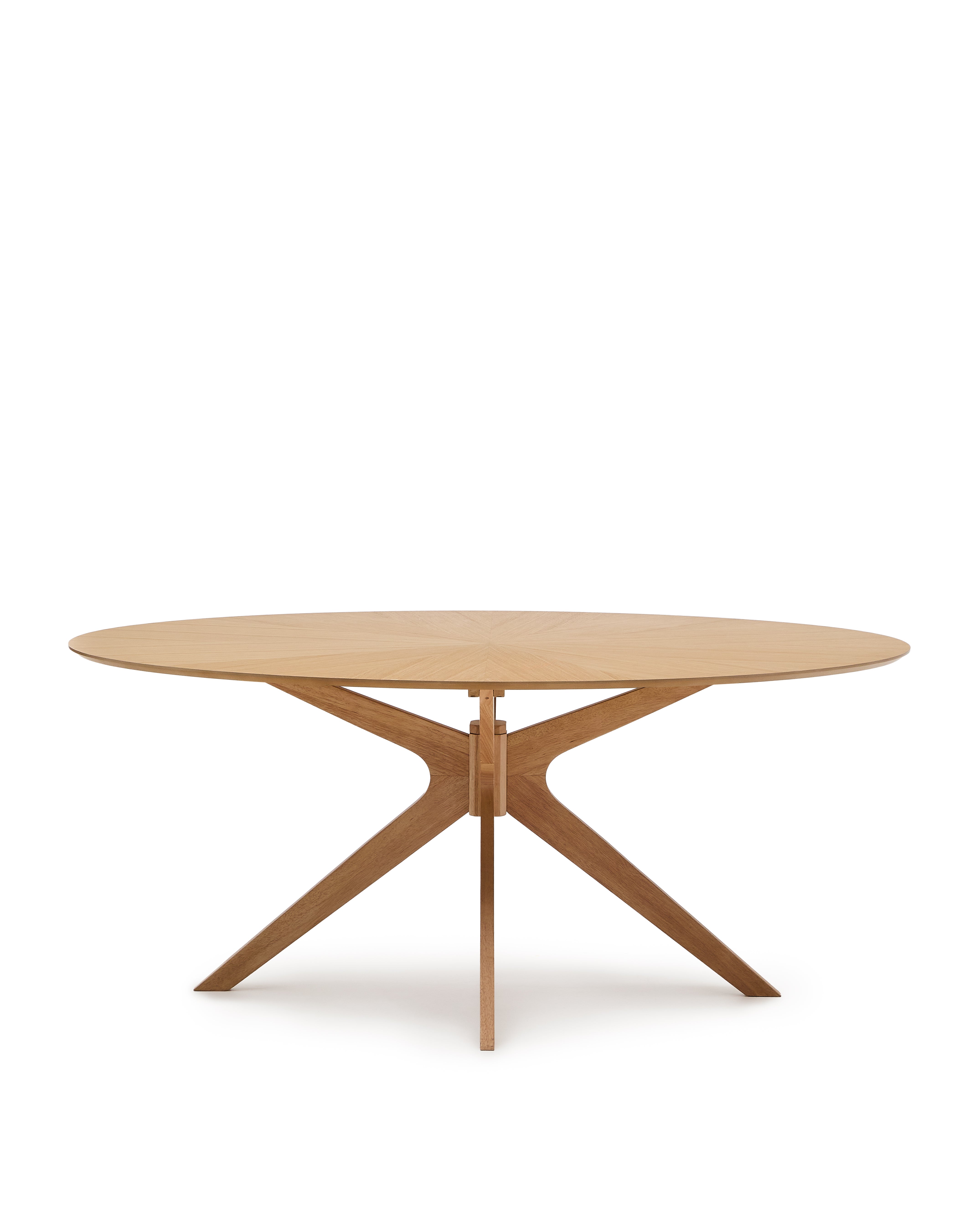 Naanim table in oak veneer, 180 x 110 cm - Product Image