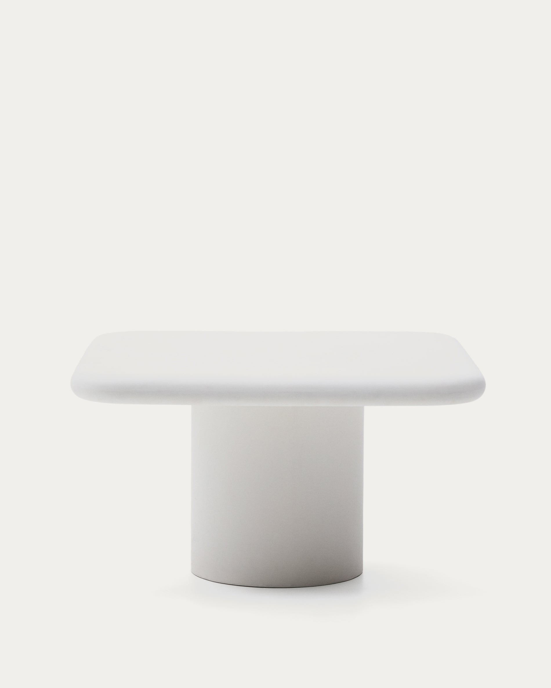 Addaia white cement table 135 x 135cm - Product View