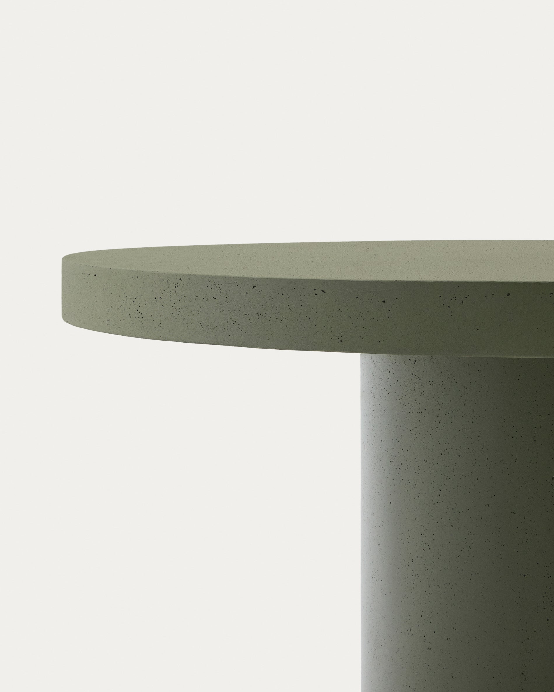Aiguablava green cement round table Ø120cm - Detail
