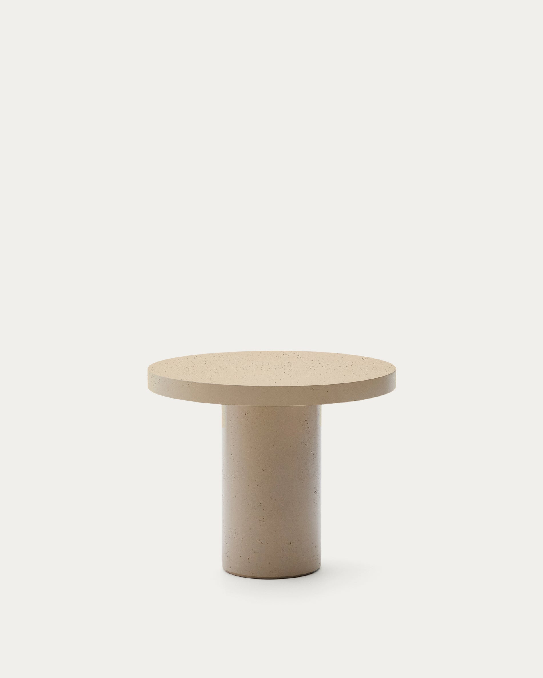 Aiguablava beige cement round table Ø90cm - Product View