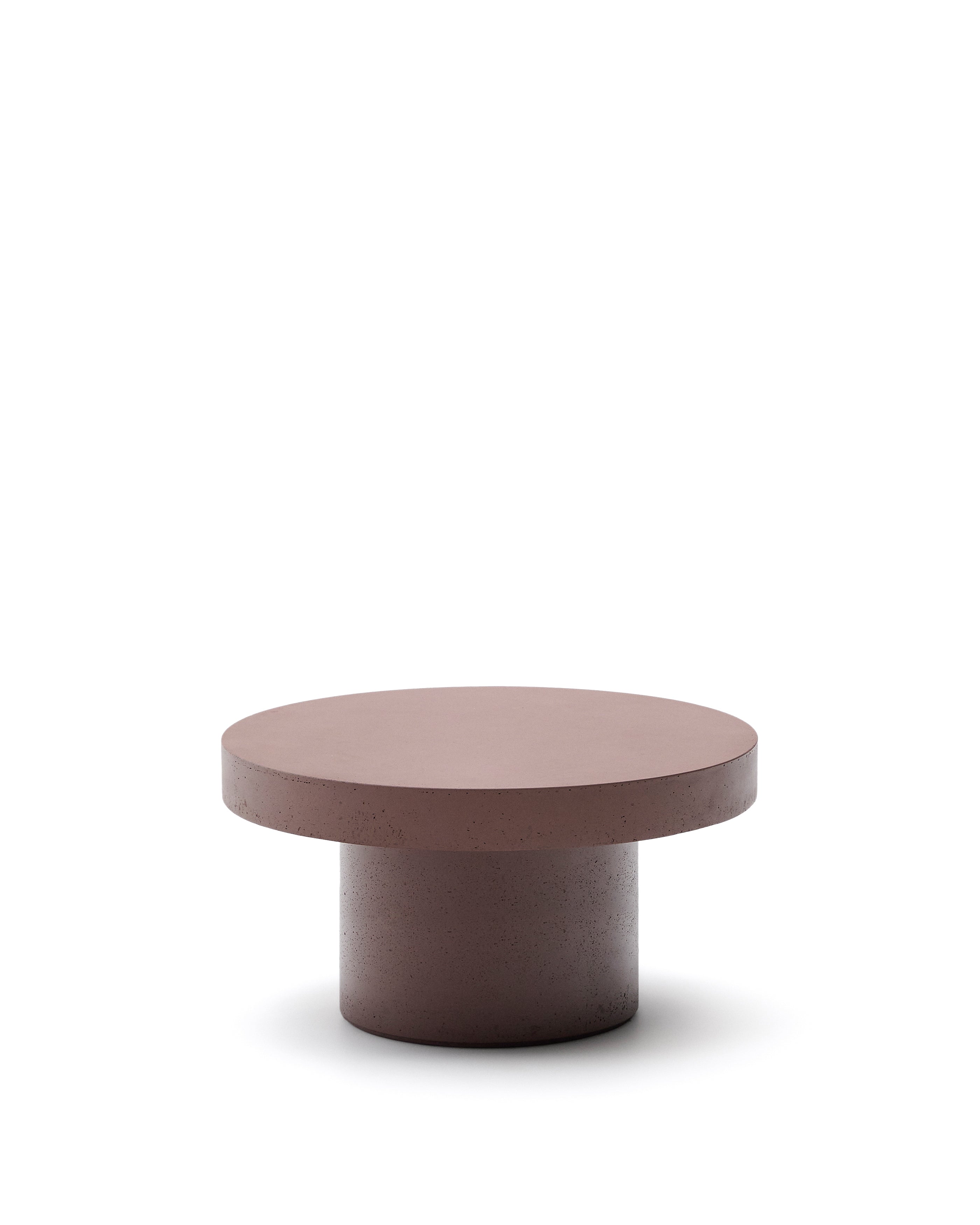 Aiguablava terracotta cement coffee table Ø90cm