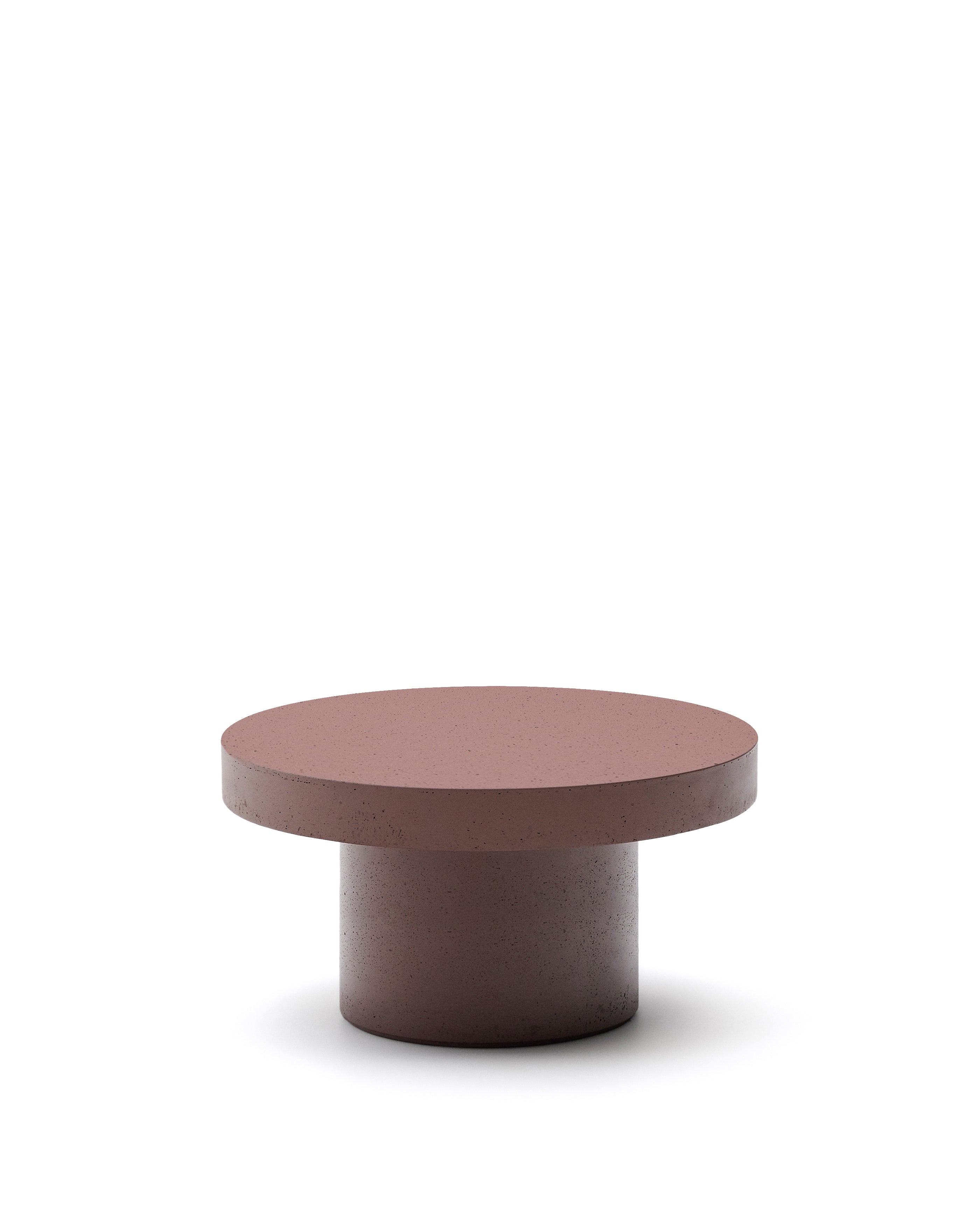 Aiguablava terracotta cement coffee table Ø90cm - Product Image