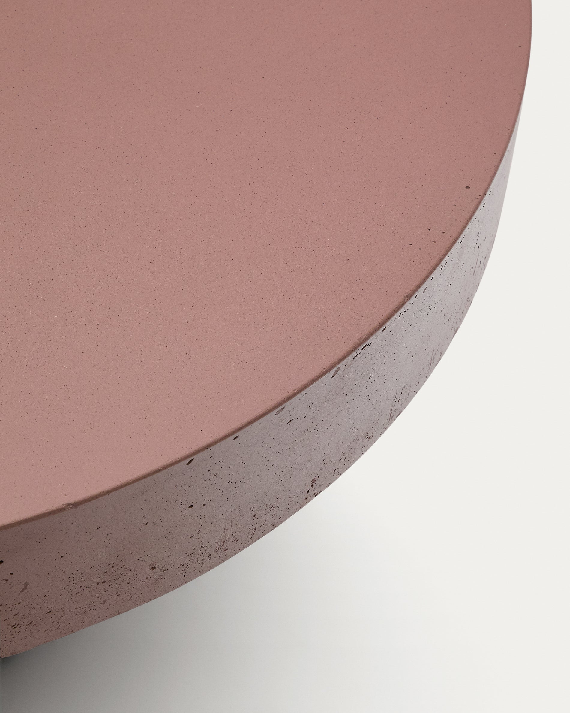 Aiguablava terracotta cement coffee table Ø90cm - Detail