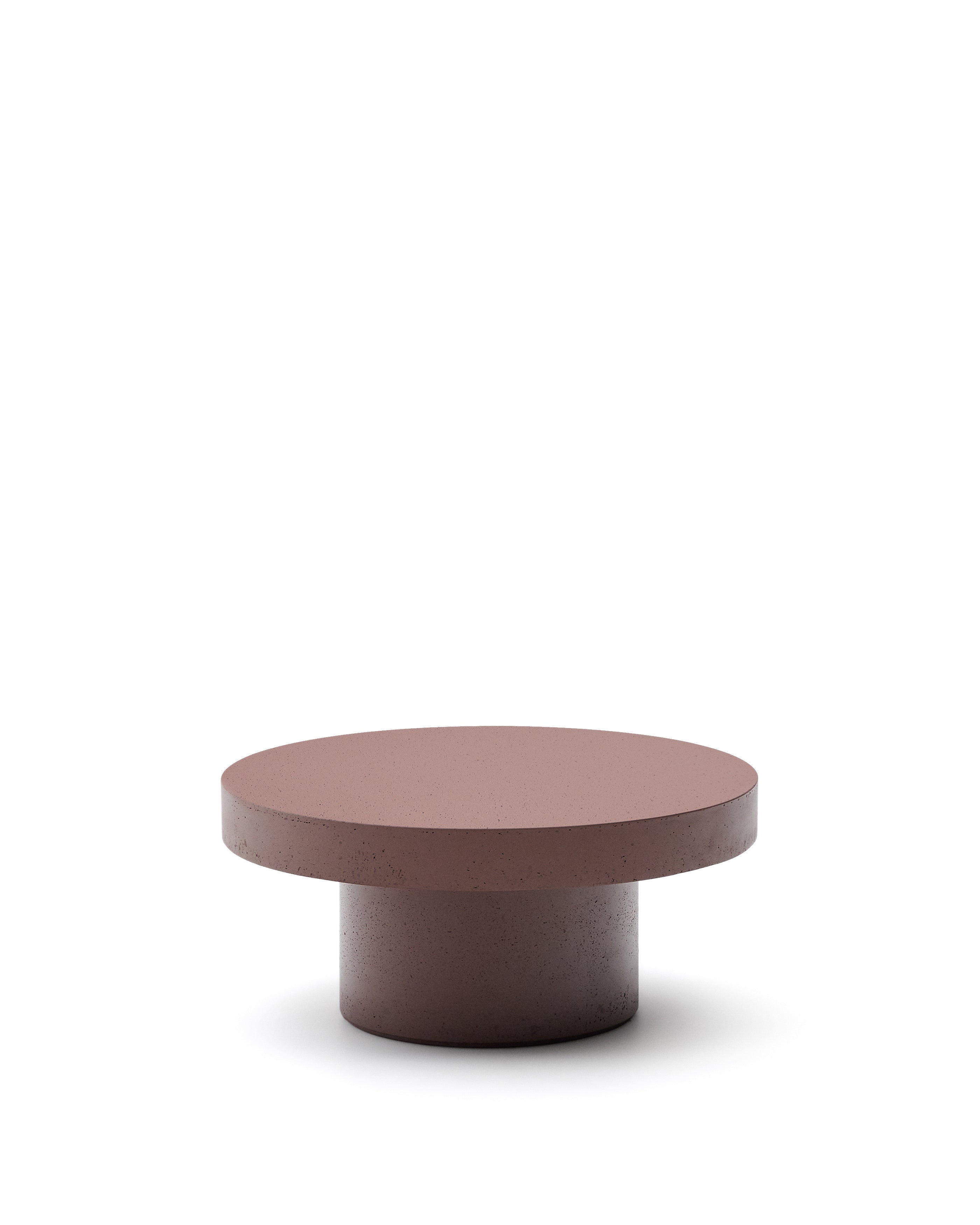 Aiguablava terracotta cement coffee table Ø66cm - Product Image