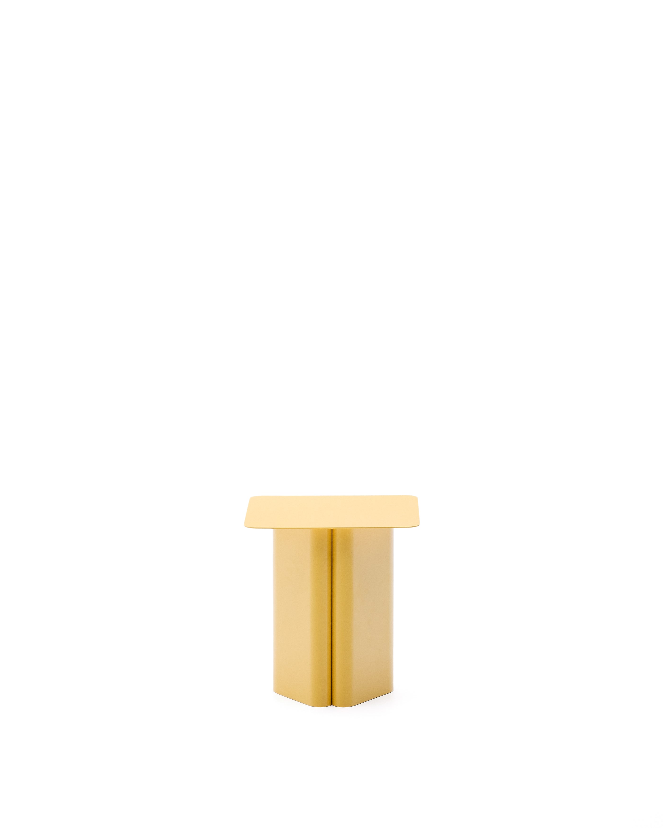 Arvin yellow iron side table 42 x 42cm - Product Image