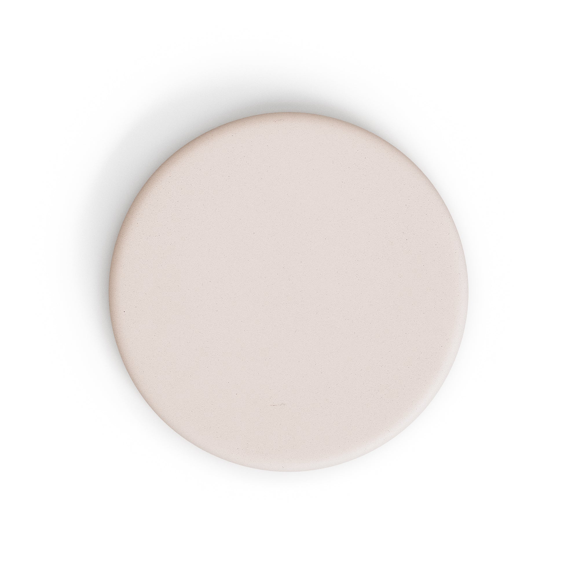 Dina outdoor tall round table with white cement top Ø70cm and white steel base 48x48x96cm - Product Image