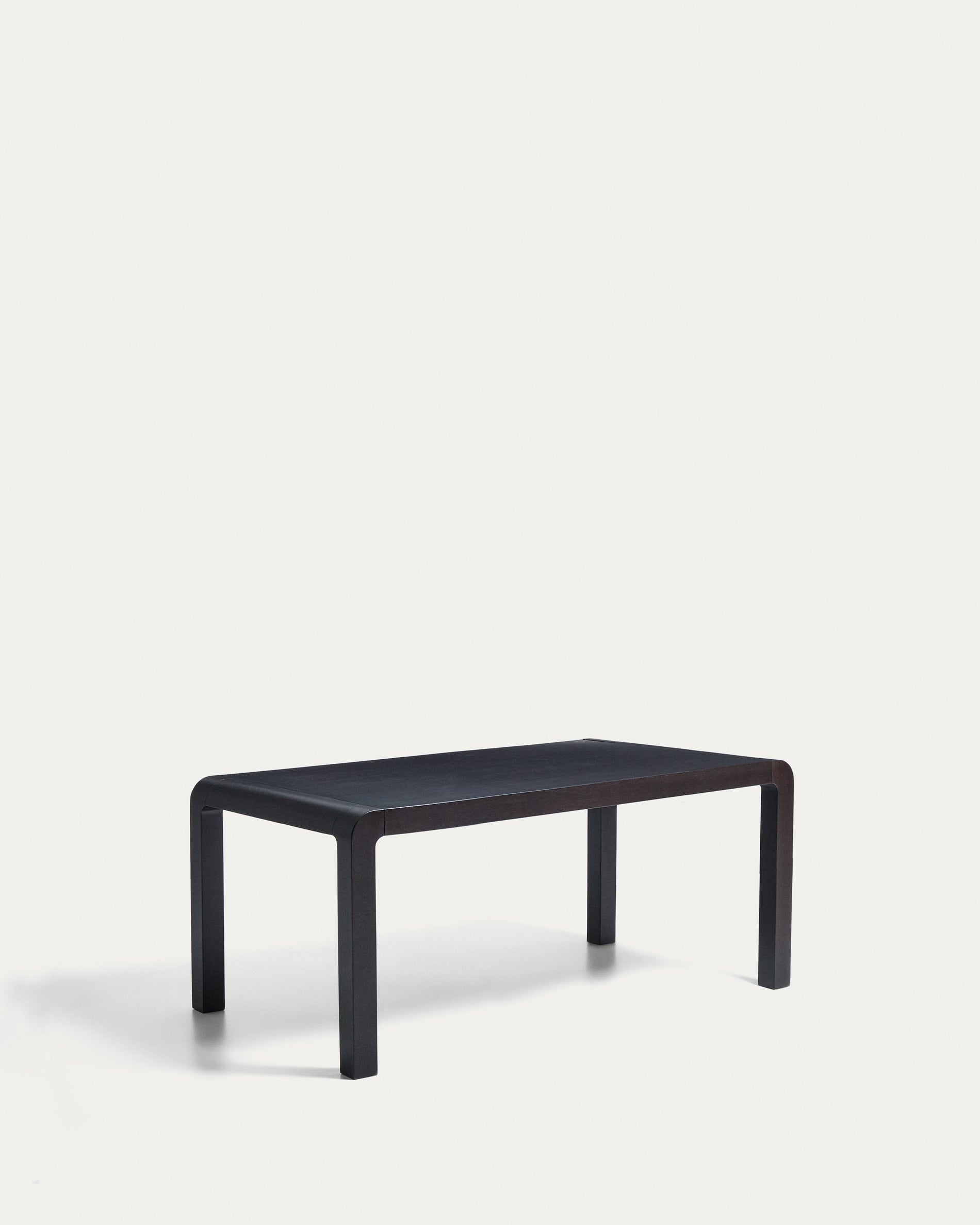 Erisia extendable table in solid oak wood with an ebonized finish 180 (230) x 90 cm FSC 100% - Product View