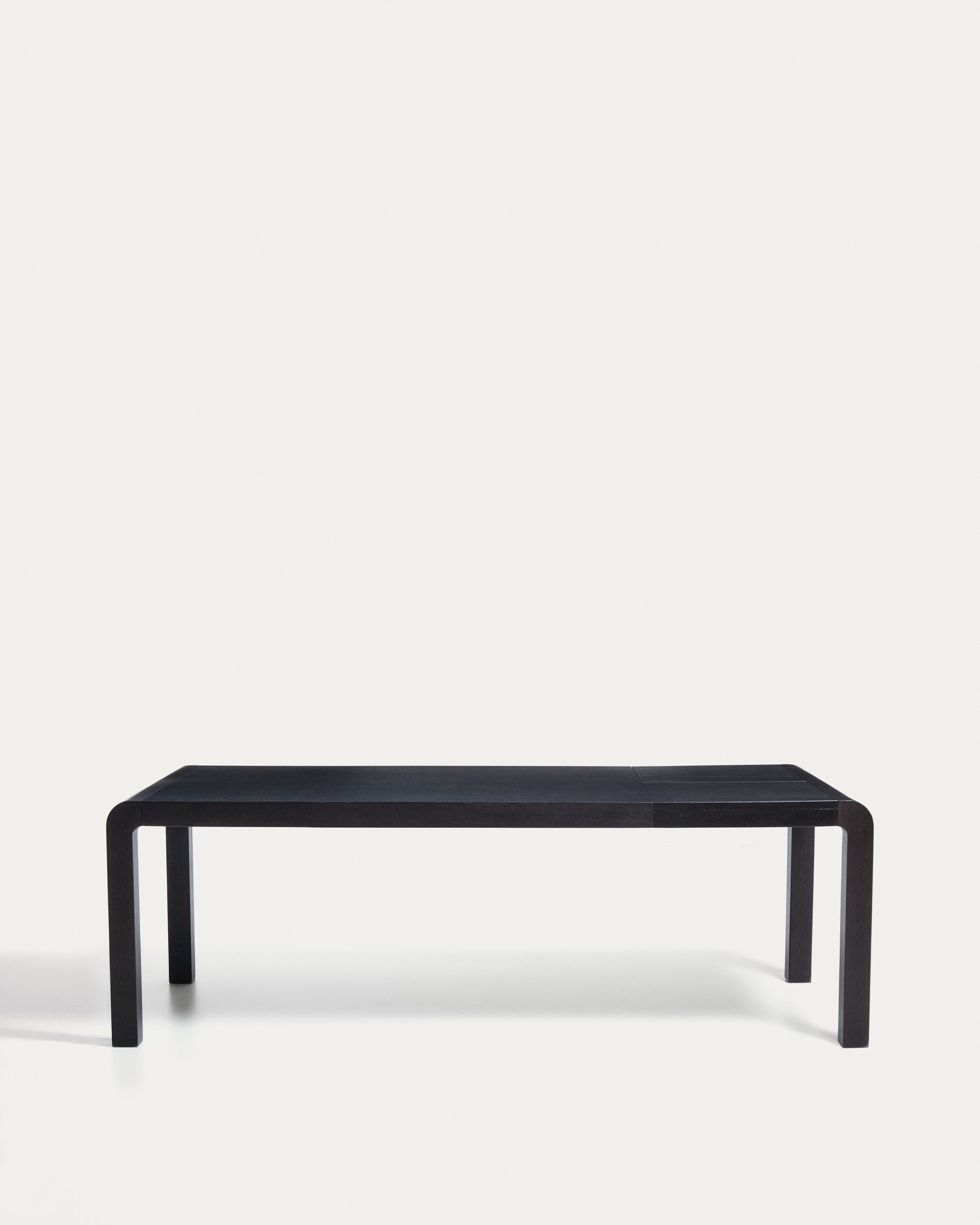 Erisia extendable table in solid oak wood with an ebonized finish 180 (230) x 90 cm FSC 100% - Product View