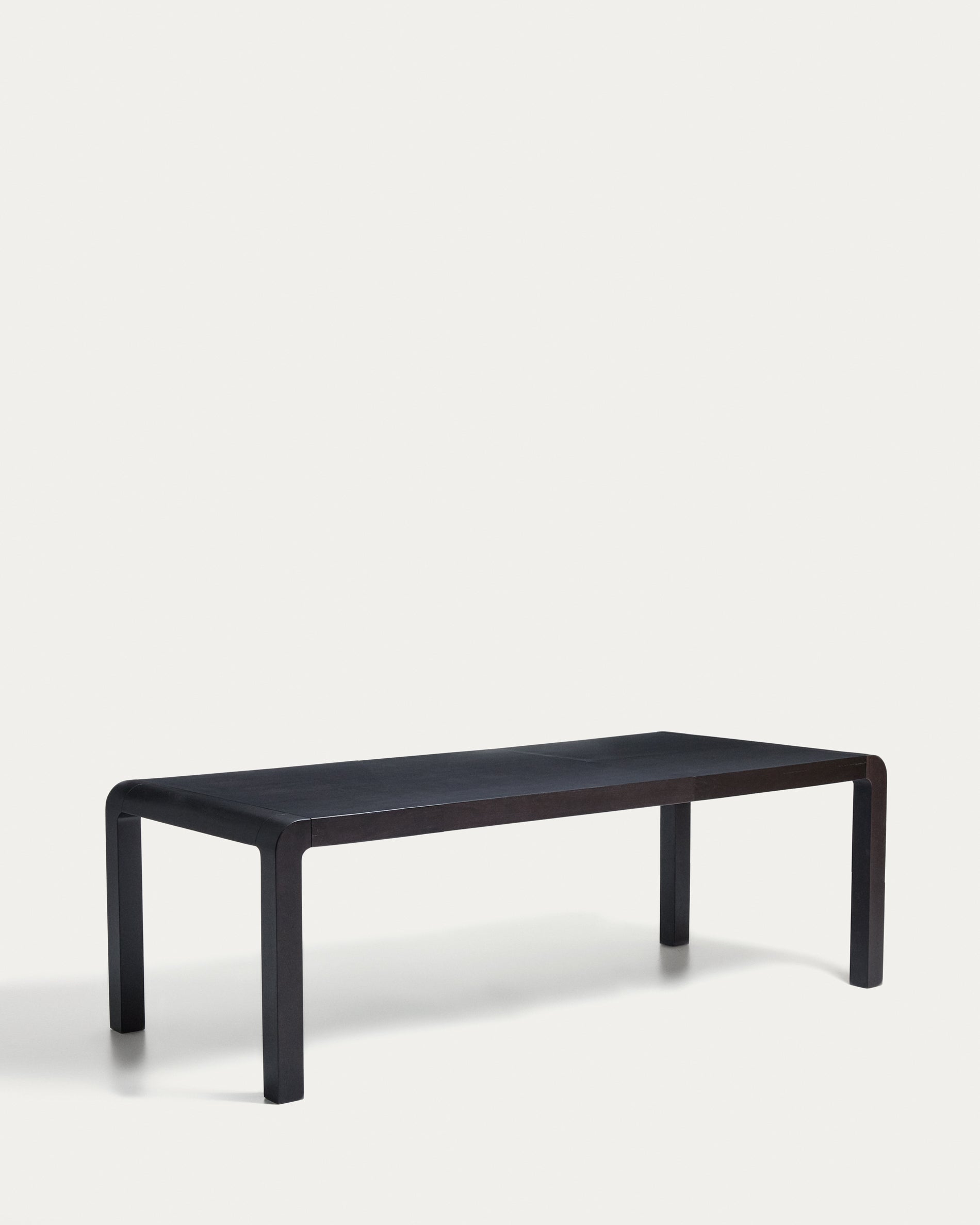 Erisia extendable table in solid oak wood with an ebonized finish 180 (230) x 90 cm FSC 100% - Product View