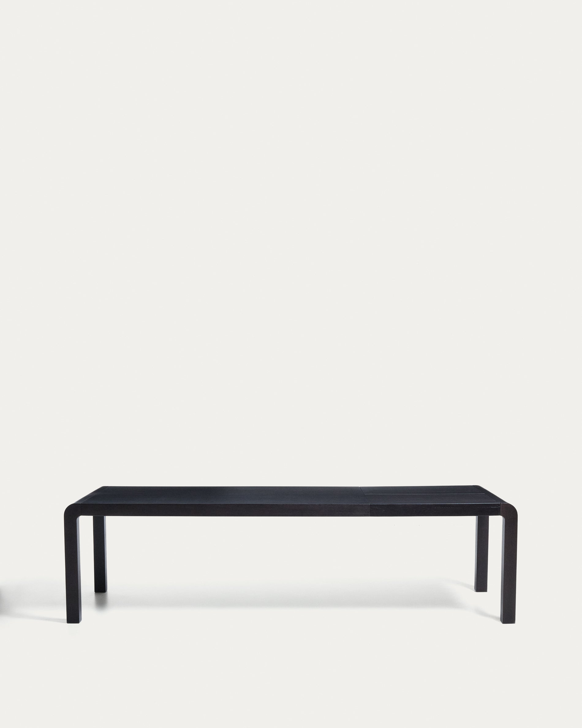Erisia extendable table in solid oak wood with an ebonised finish 200 (280) x 100 cm FSC 100% - Product View