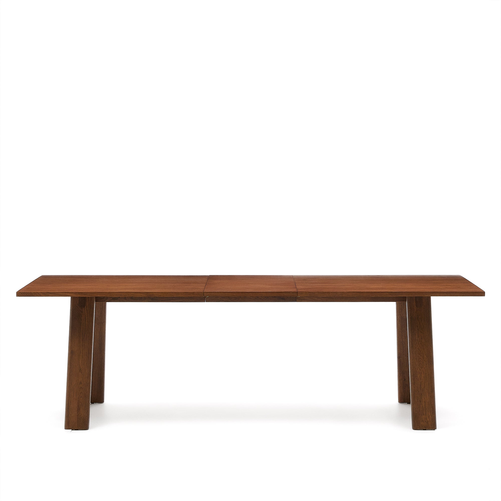 Arlen extendable table in solid oak wood and veneer with a walnut finish 200(250) 95 cm FSC Mix Credit - Product Image