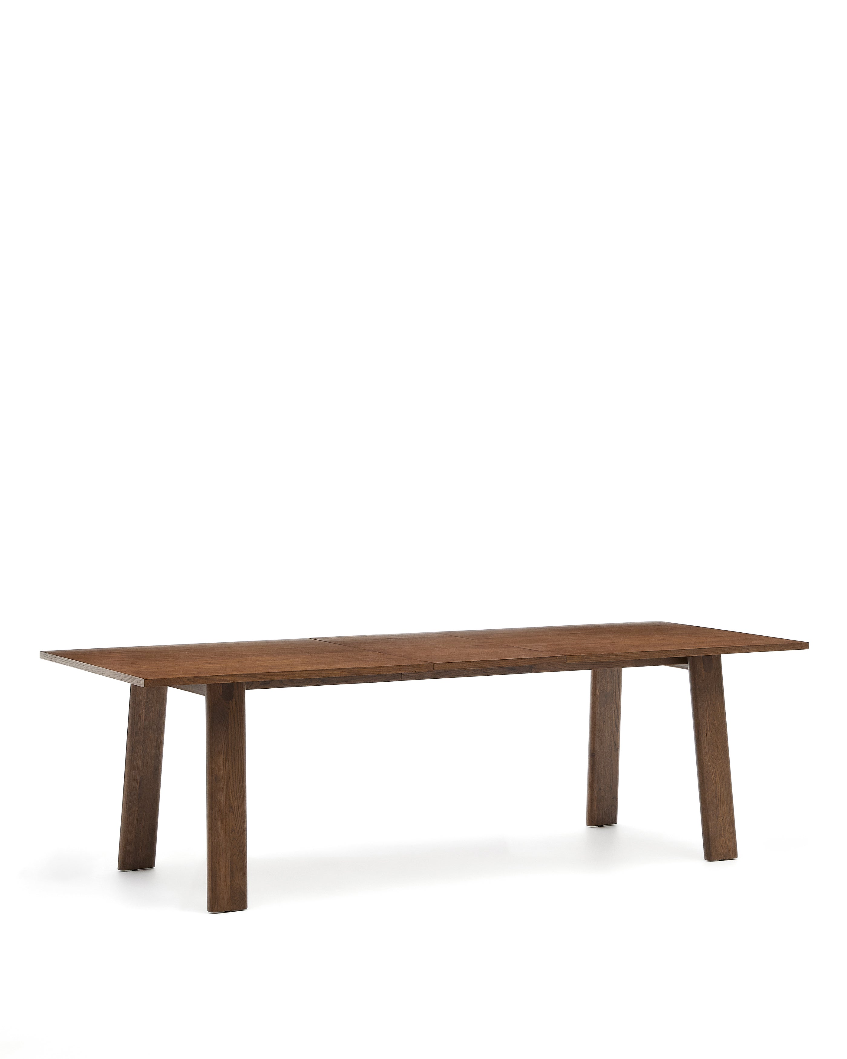 Arlen extendable table in solid oak wood and veneer with a walnut finish 200(250) 95 cm FSC Mix Credit - Product Image