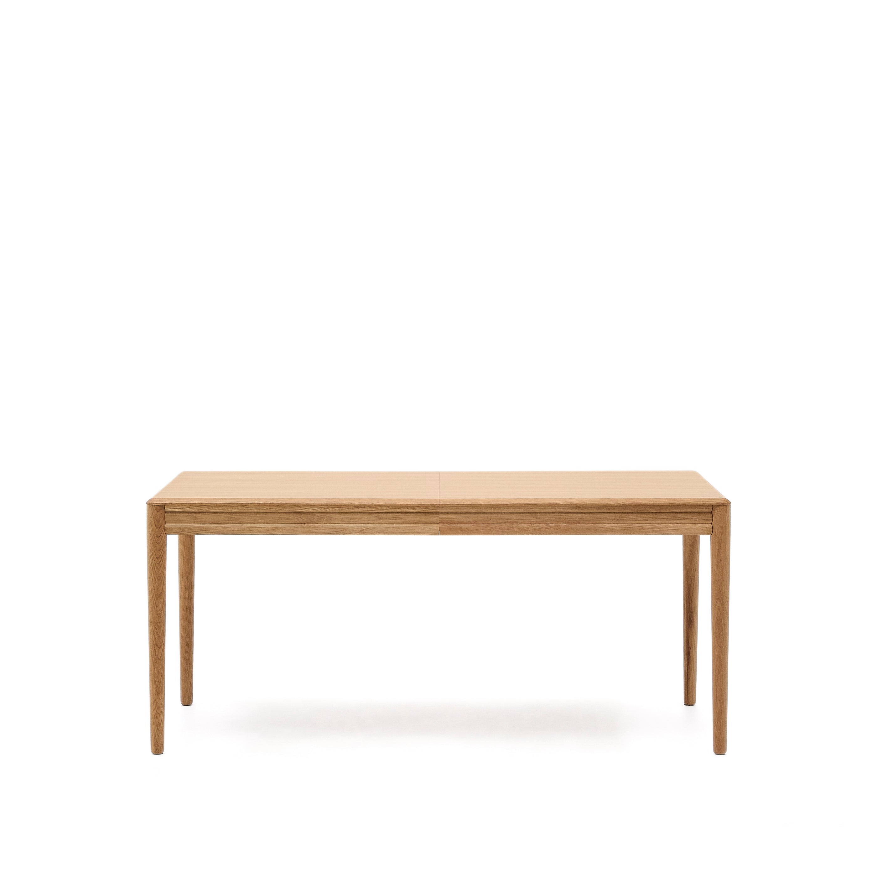 Lenon extendable table in natural FSC Mix Credit solid oak wood and veneer 160(200)x90 - Product Image
