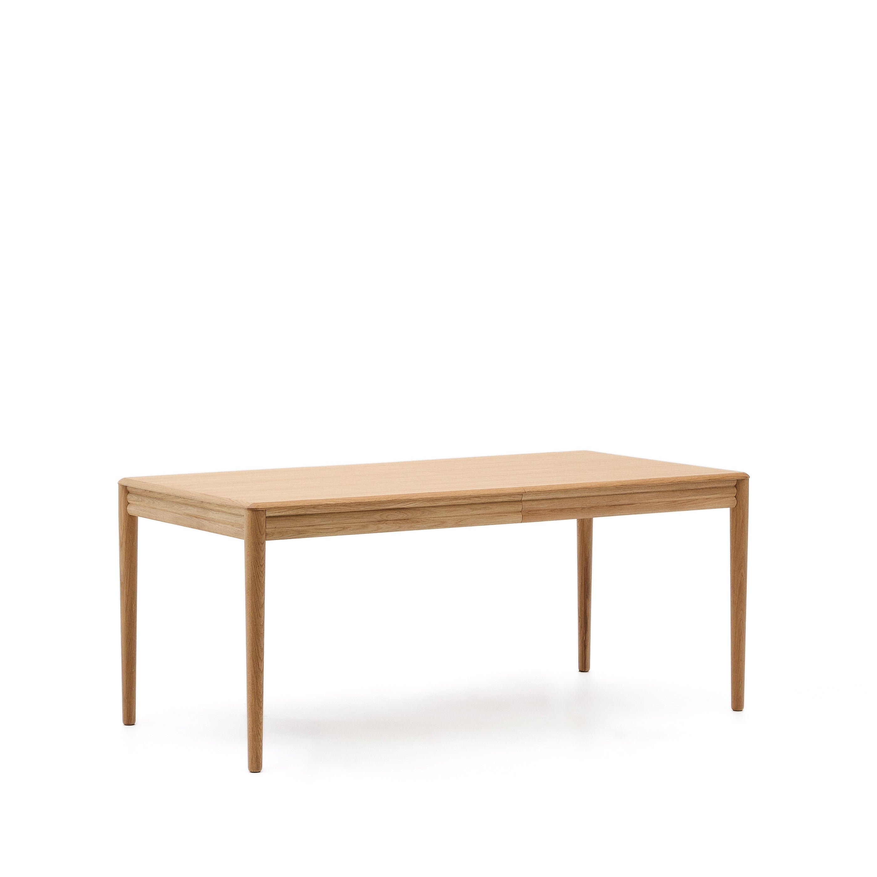 Lenon extendable table in natural FSC Mix Credit solid oak wood and veneer 160(200)x90 - Product Image