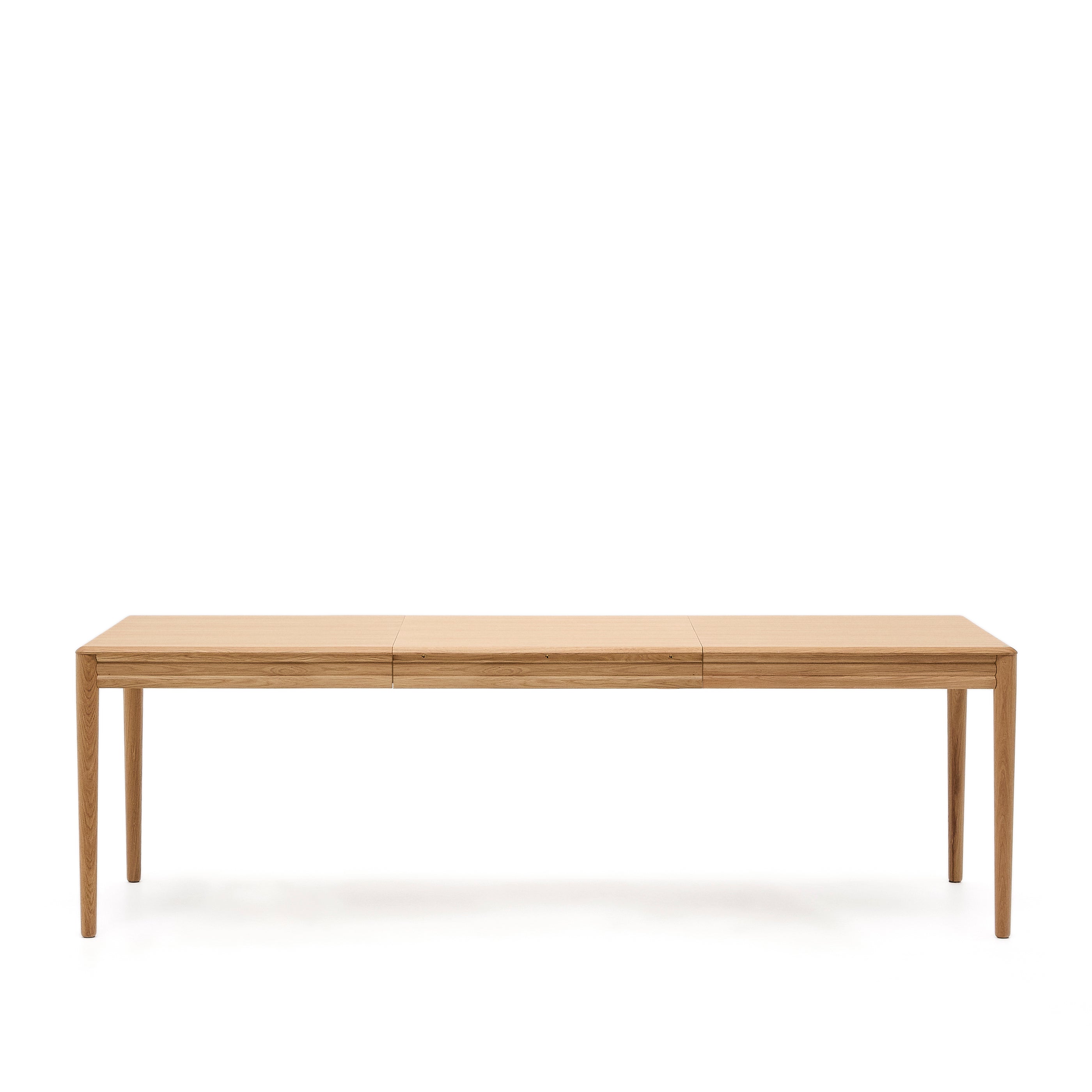 Lenon extendable table in natural FSC Mix Credit solid oak wood and veneer 160(200)x90 - Product Image