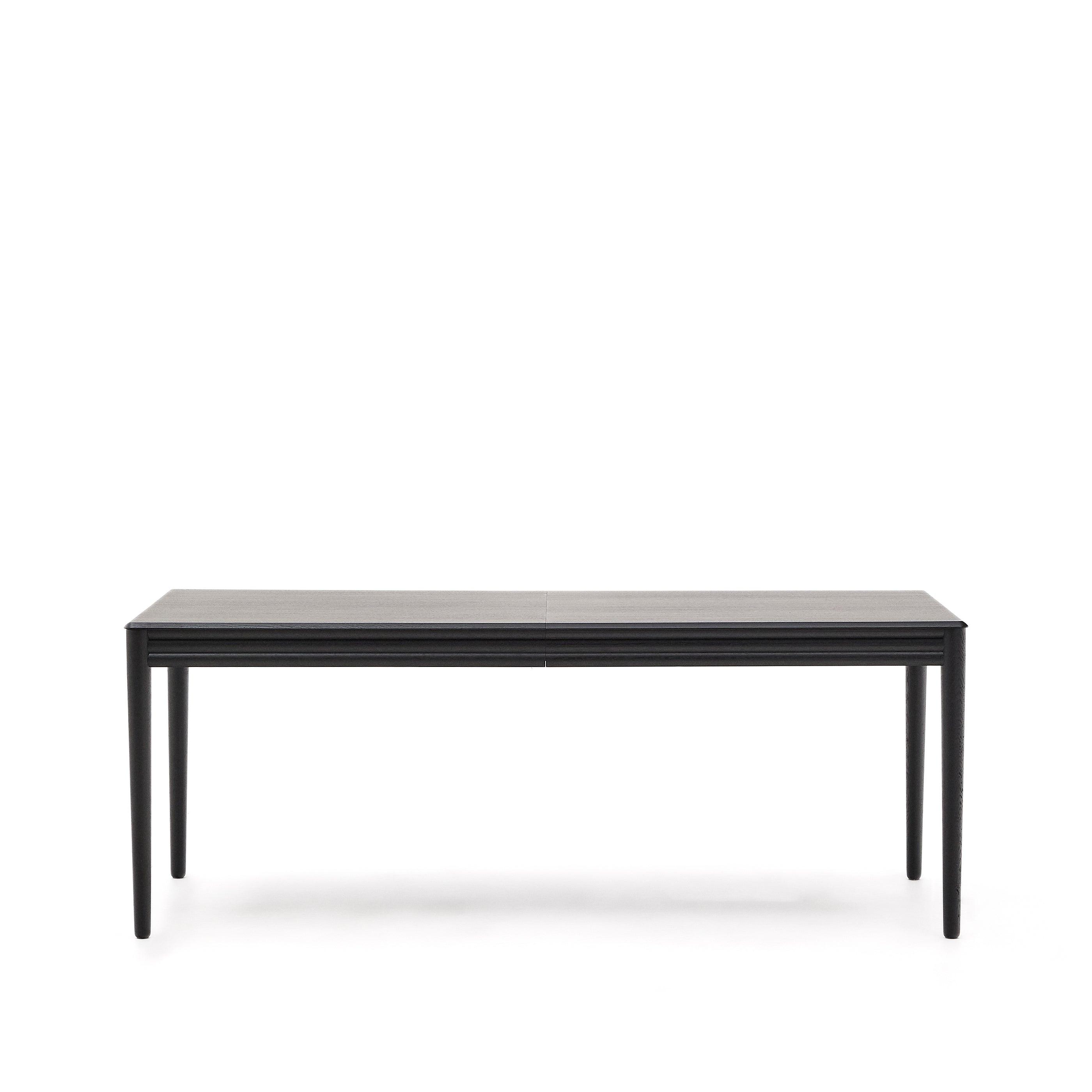 Lenon extending table in black oak veneer and solid oak 200(280)x90cm FSC Mix Credit - Product Image