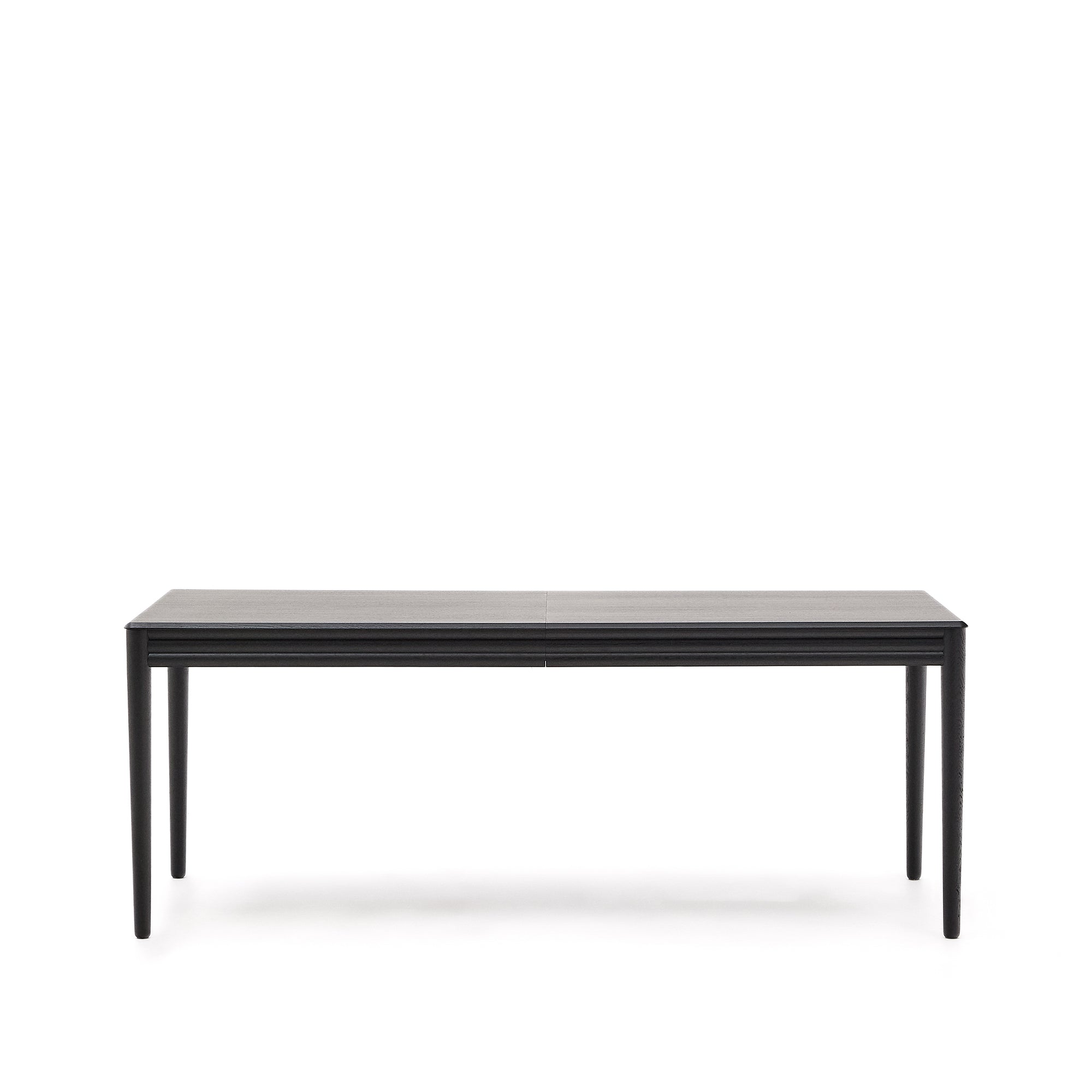 Lenon extending table in black oak veneer and solid oak 200(280)x90cm FSC Mix Credit - Product Image