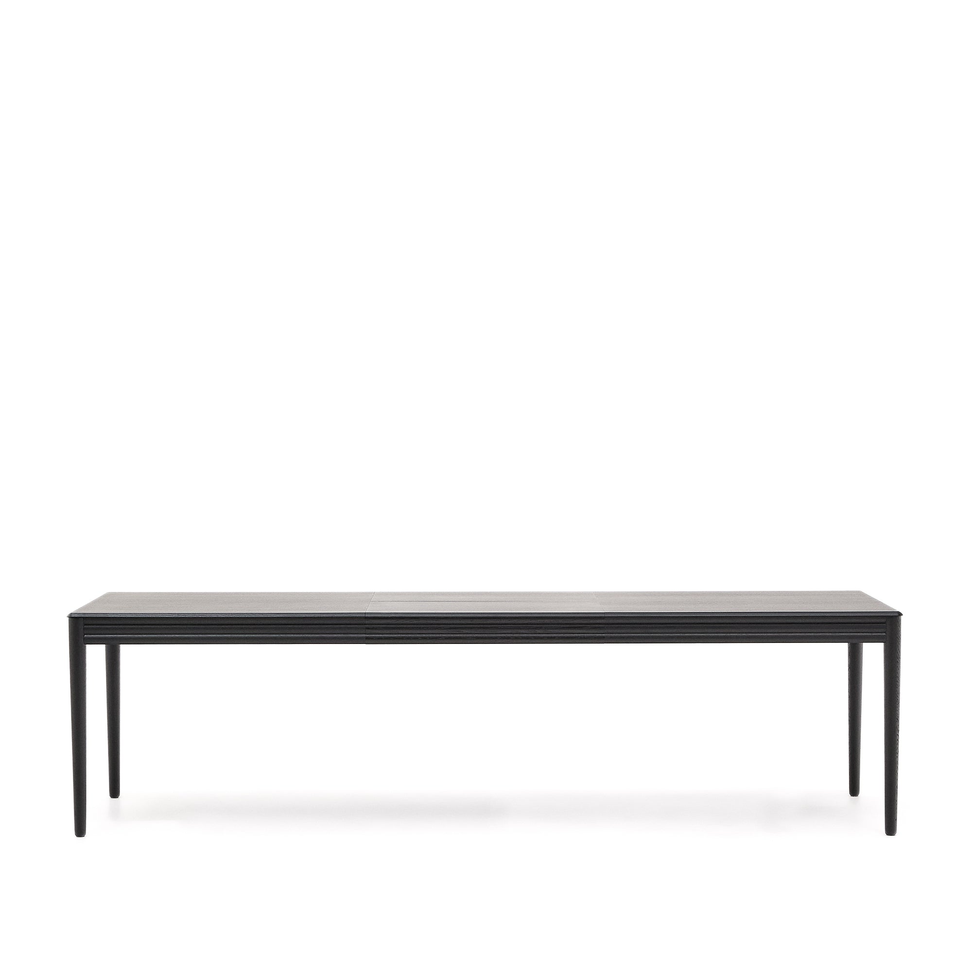 Lenon extending table in black oak veneer and solid oak 200(280)x90cm FSC Mix Credit - Product Image