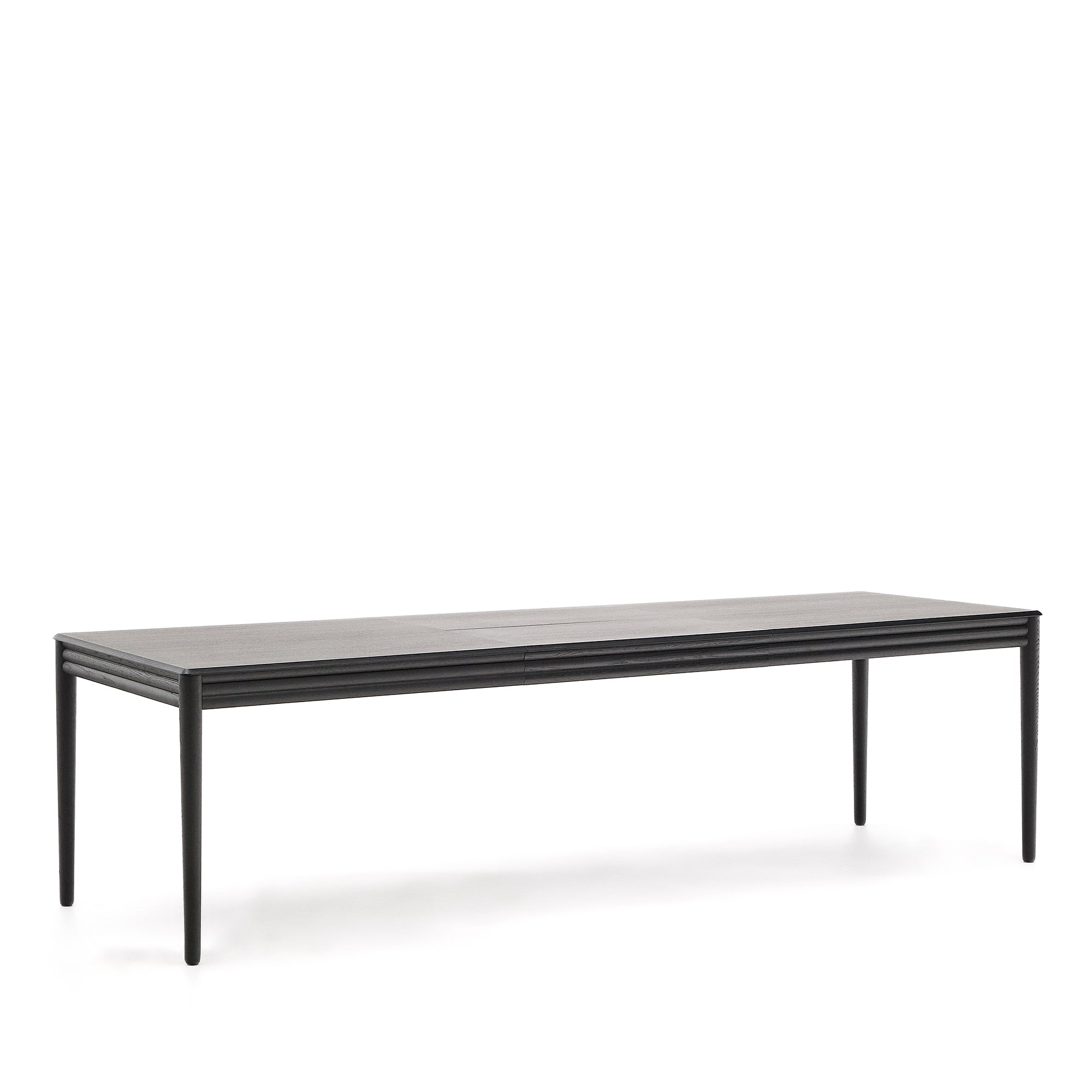 Lenon extending table in black oak veneer and solid oak 200(280)x90cm FSC Mix Credit - Product Image