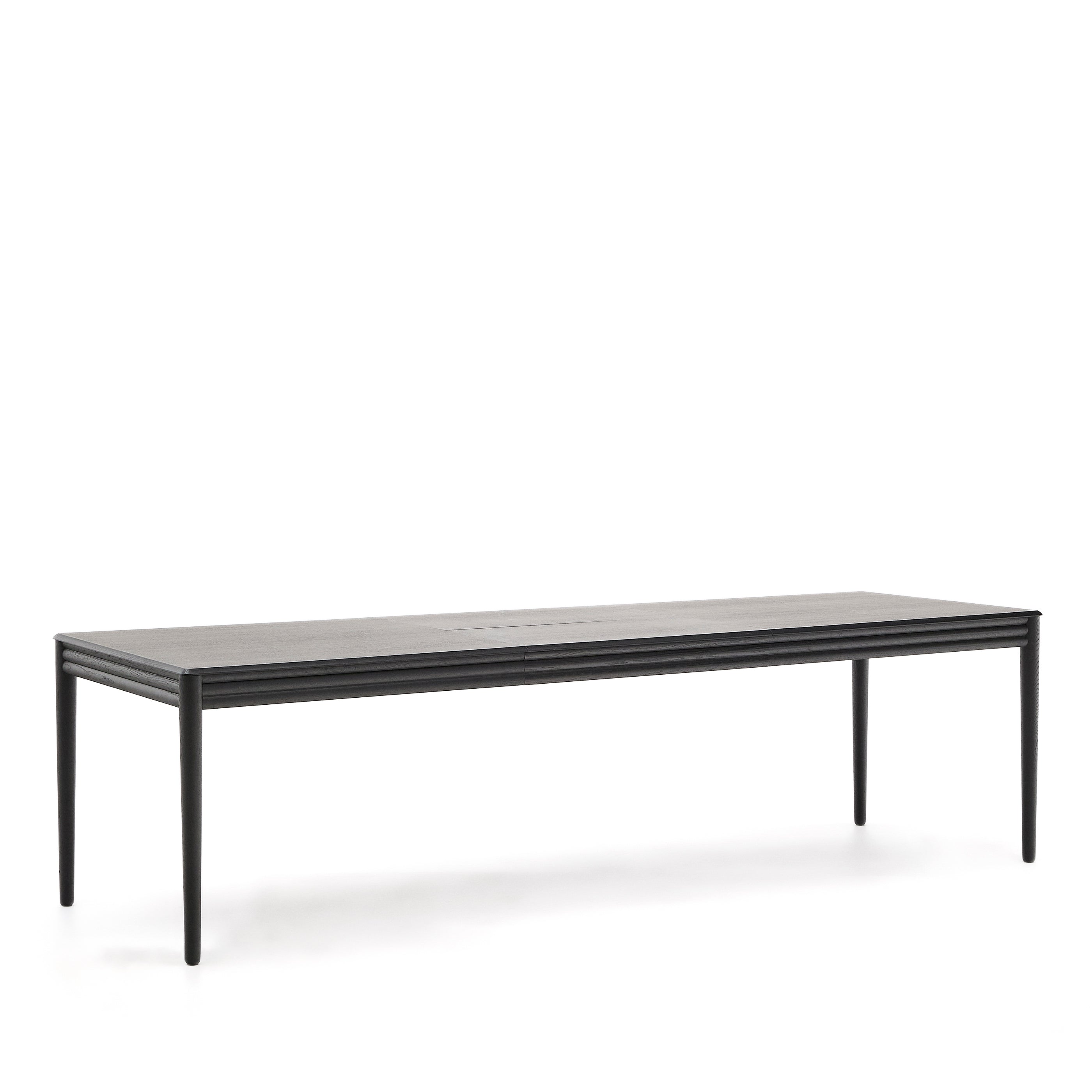 Lenon extending table in black oak veneer and solid oak 200(280)x90cm FSC Mix Credit - Product Image