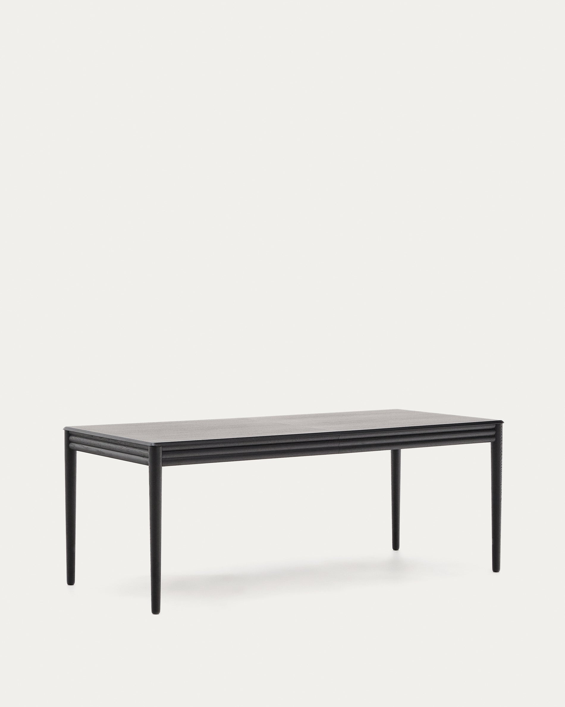 Lenon extending table in black oak veneer and solid oak 200(280)x90cm FSC Mix Credit - Product View
