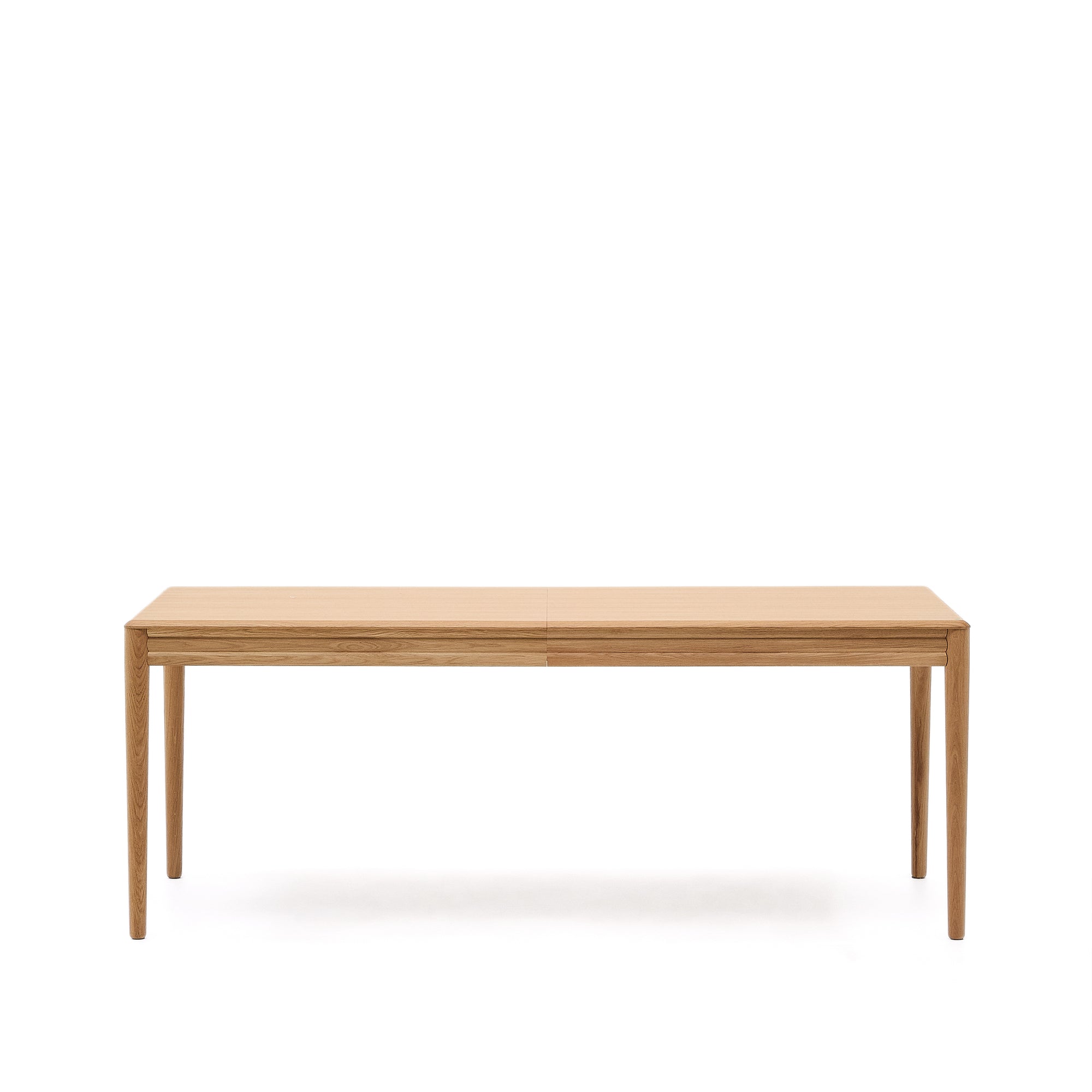 Lenon extendable table in natural FSC Mix Credit solid oak wood and veneer 200(280)x90 - Product Image
