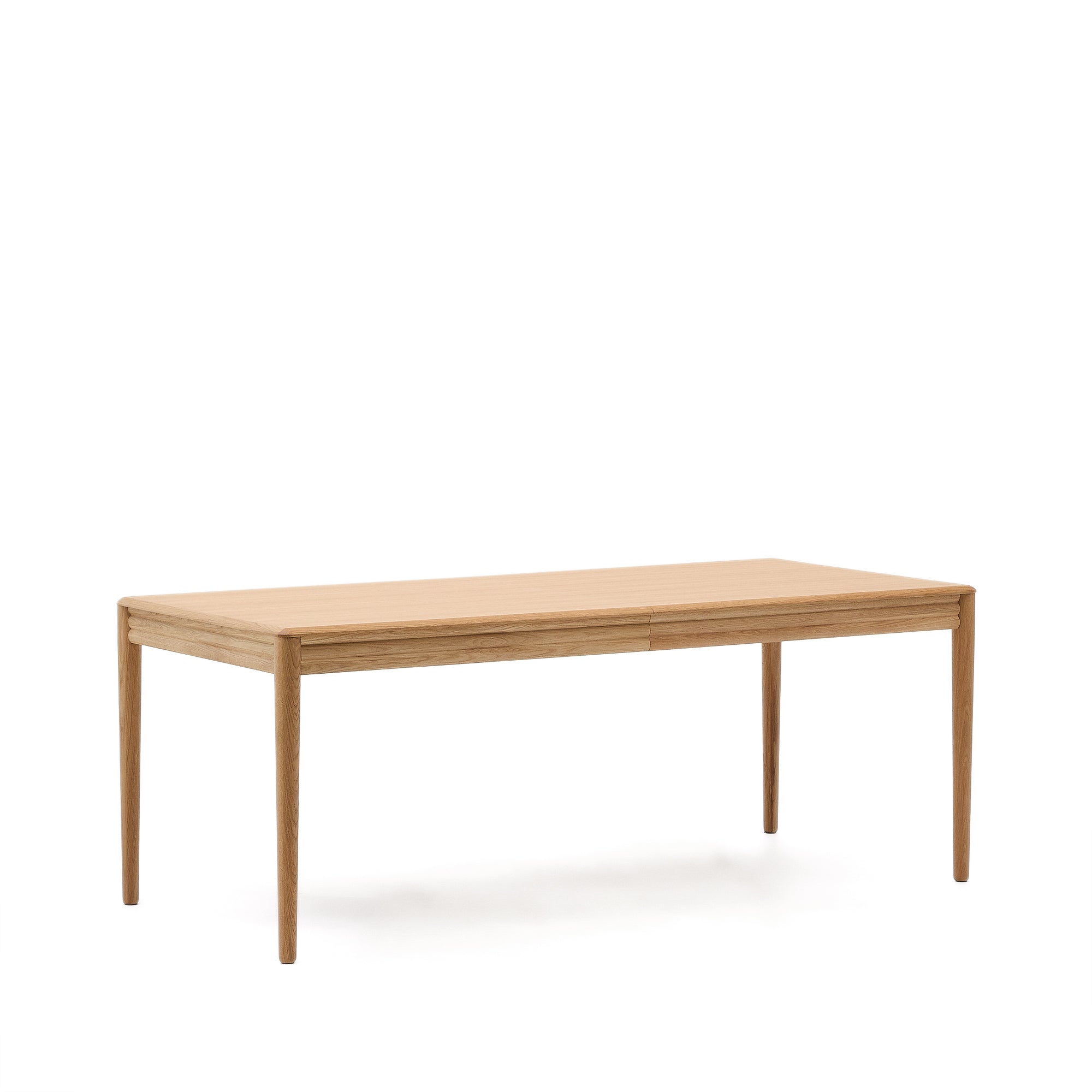 Lenon extendable table in natural FSC Mix Credit solid oak wood and veneer 200(280)x90 - Product Image