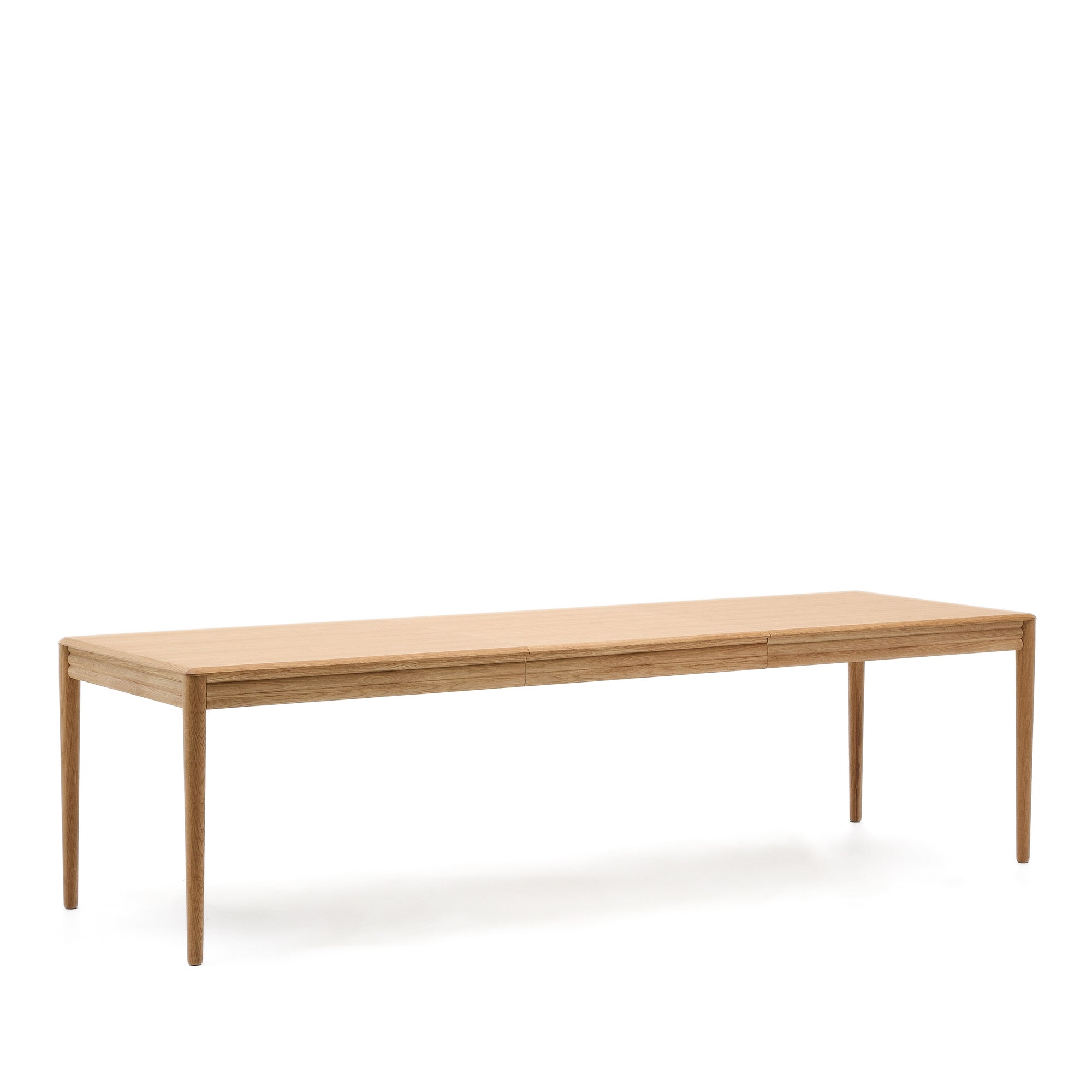 Lenon extendable table in natural FSC Mix Credit solid oak wood and veneer 200(280)x90 - Product Image