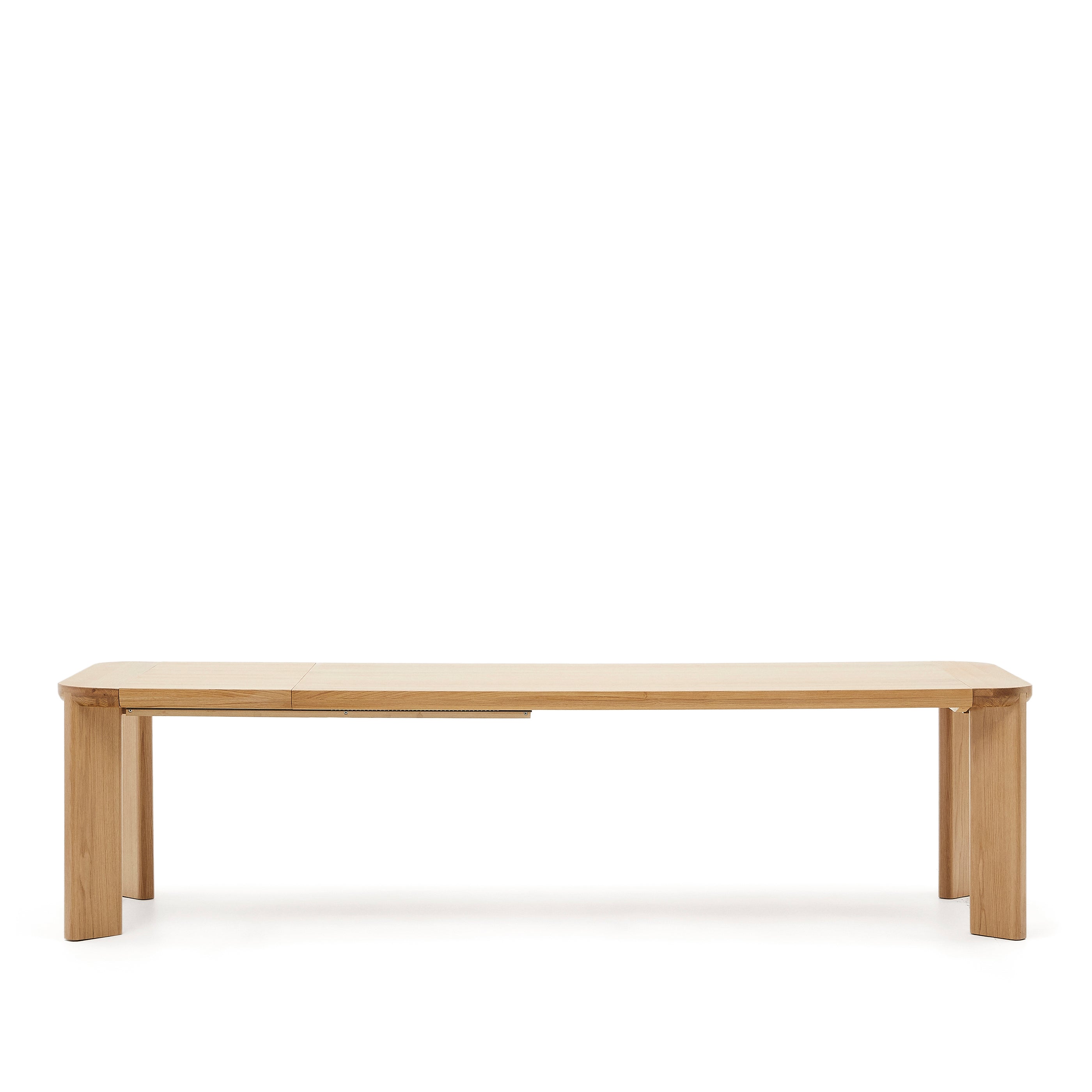 Jondal extendable table made of solid wood and oak veneer, 240 (320) cm x 100 cm FSC 100% - Product Image