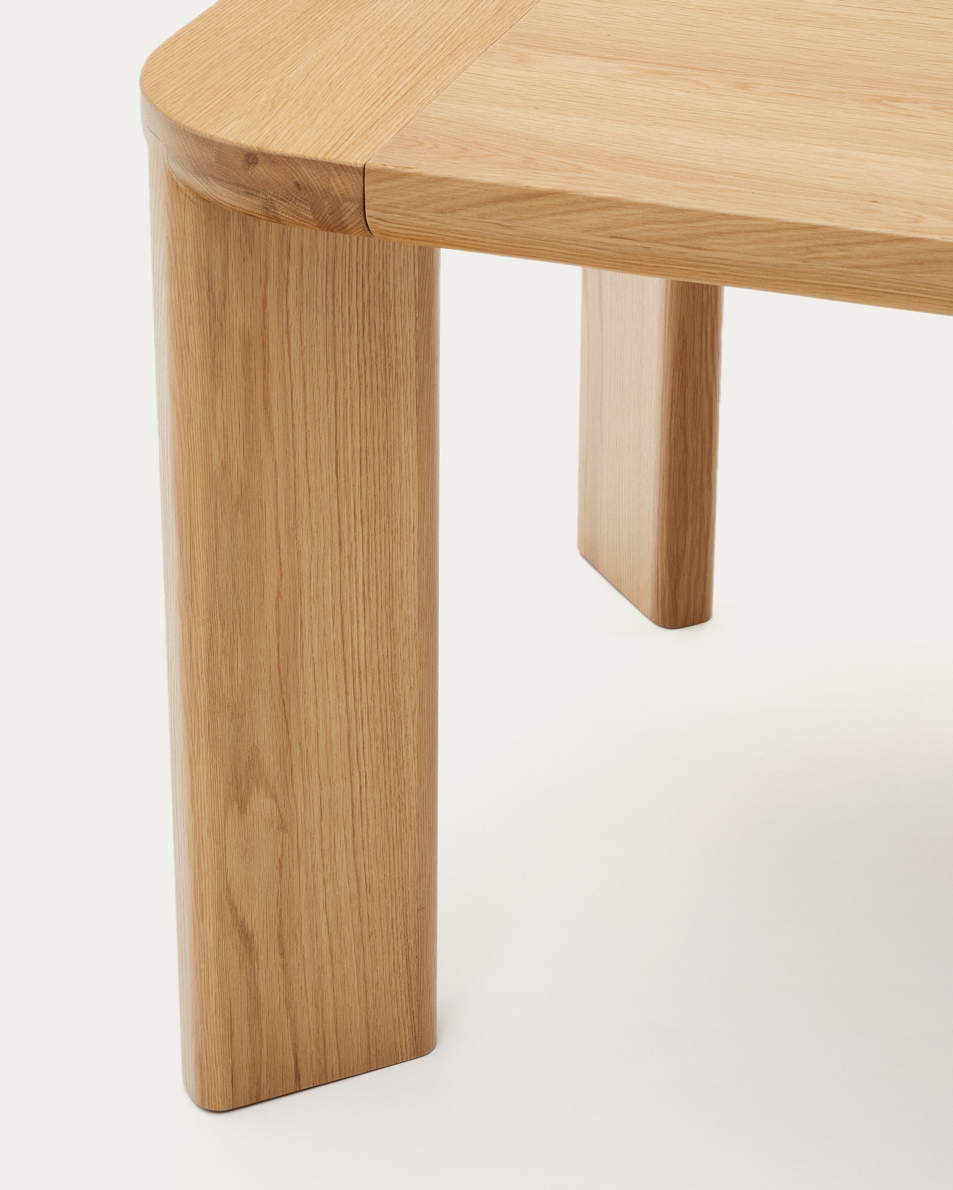 Jondal extendable table made of solid wood and oak veneer, 240 (320) cm x 100 cm FSC 100% - Detail