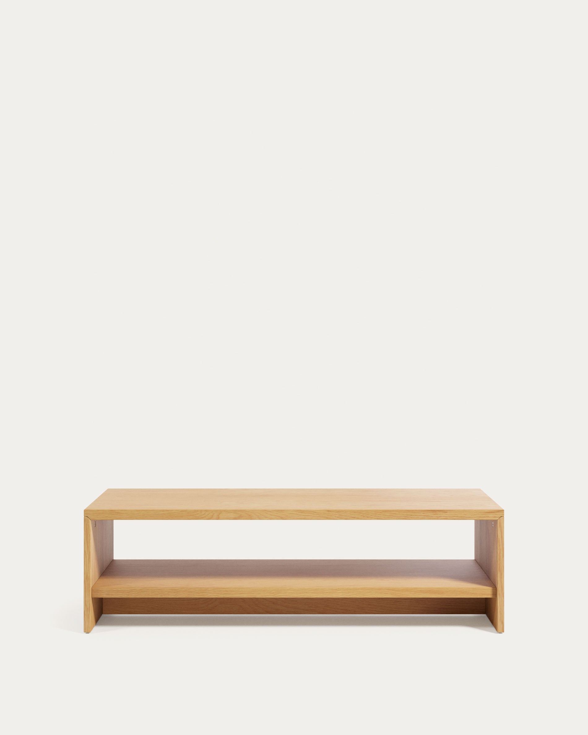Abilen oak wood veneer coffee table 120 x 60 FSC 100% - Product View