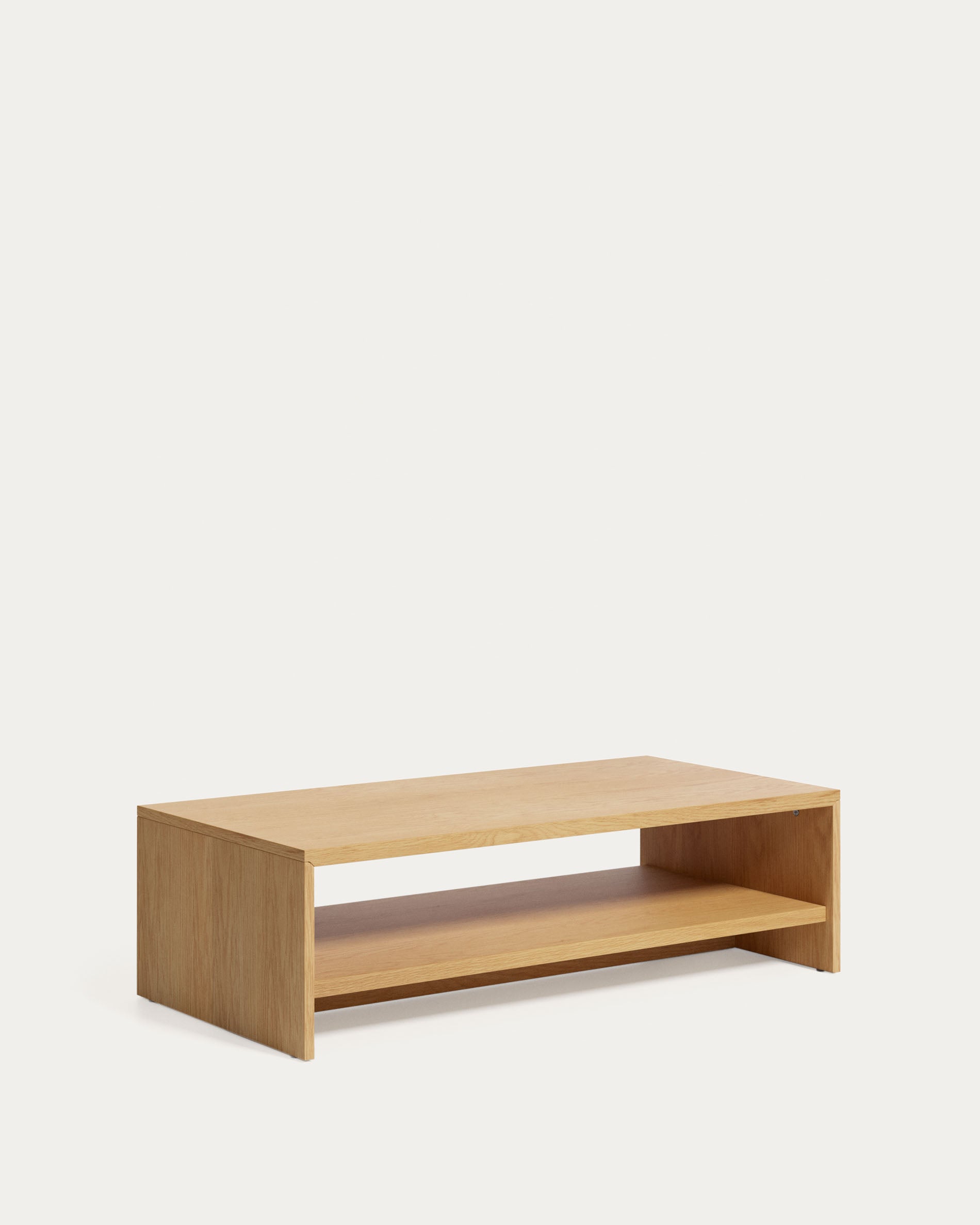 Abilen oak wood veneer coffee table 120 x 60 FSC 100% - Product View