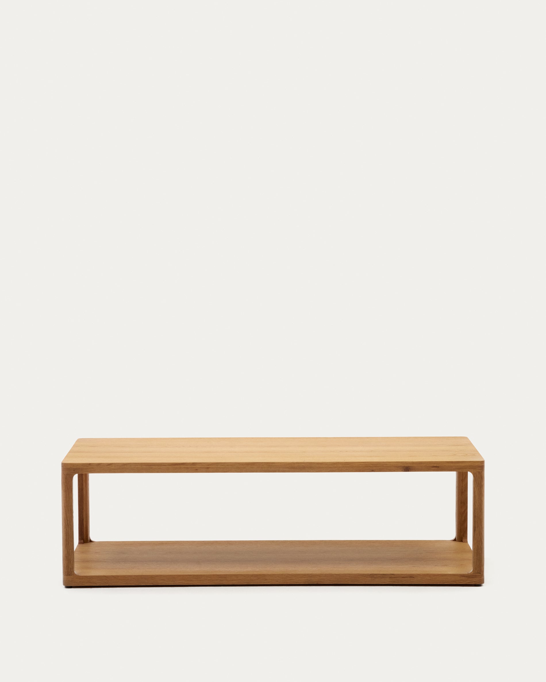 Maymai oak wood coffee table 140 x 65 cm - Product View