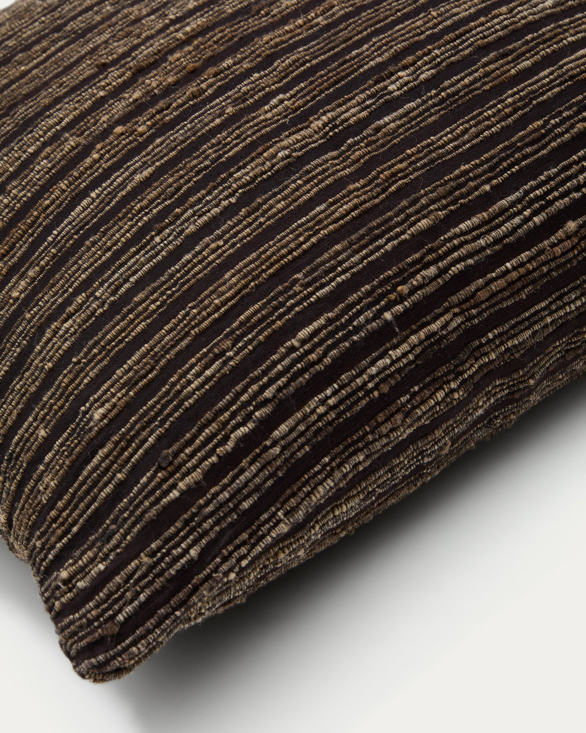 Anir cushion cover in multi-coloured silk and cotton, 45 x 45 cm - Detail