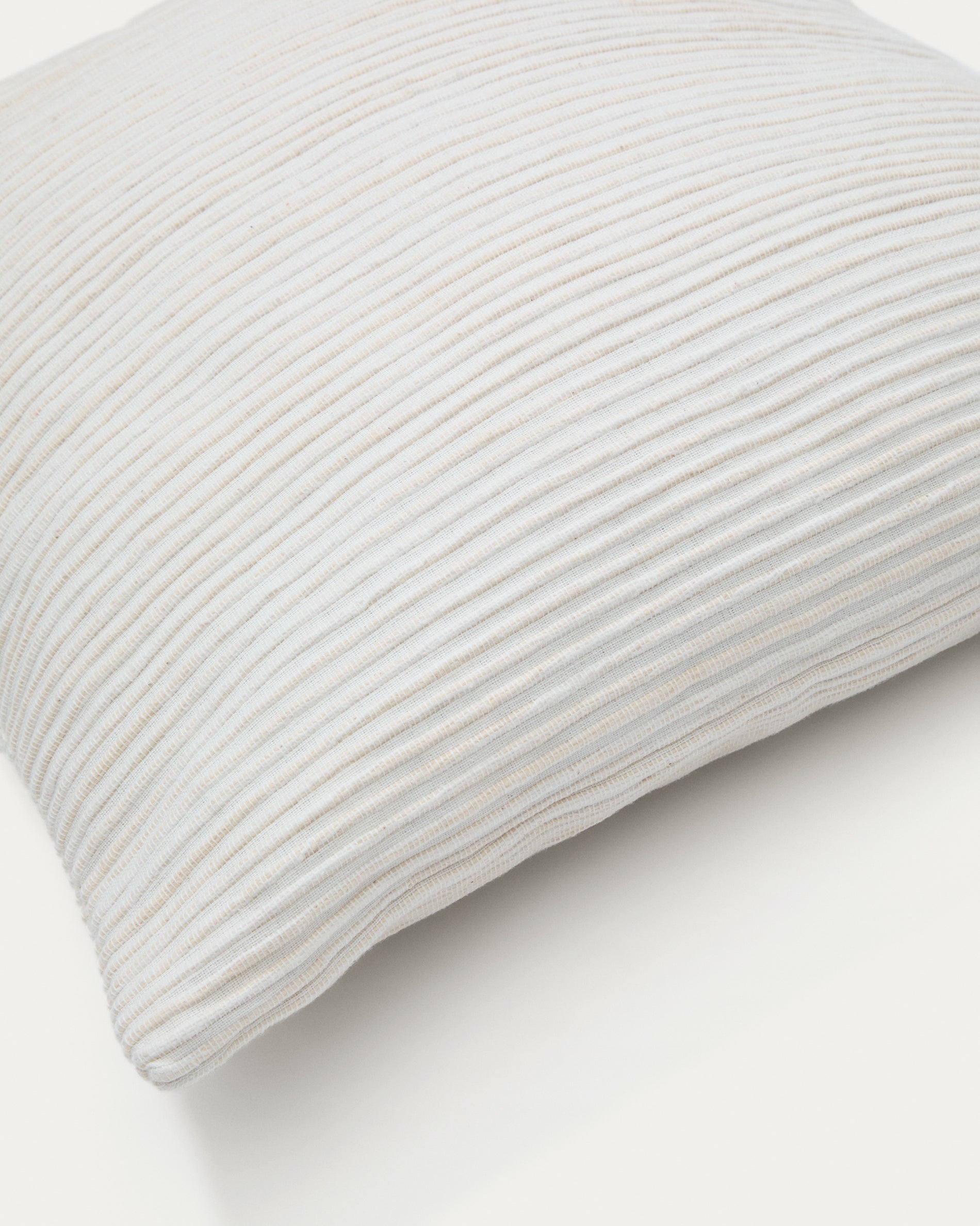 Minec beige, 100% cotton cushion cover, 45 x 45 cm - Detail