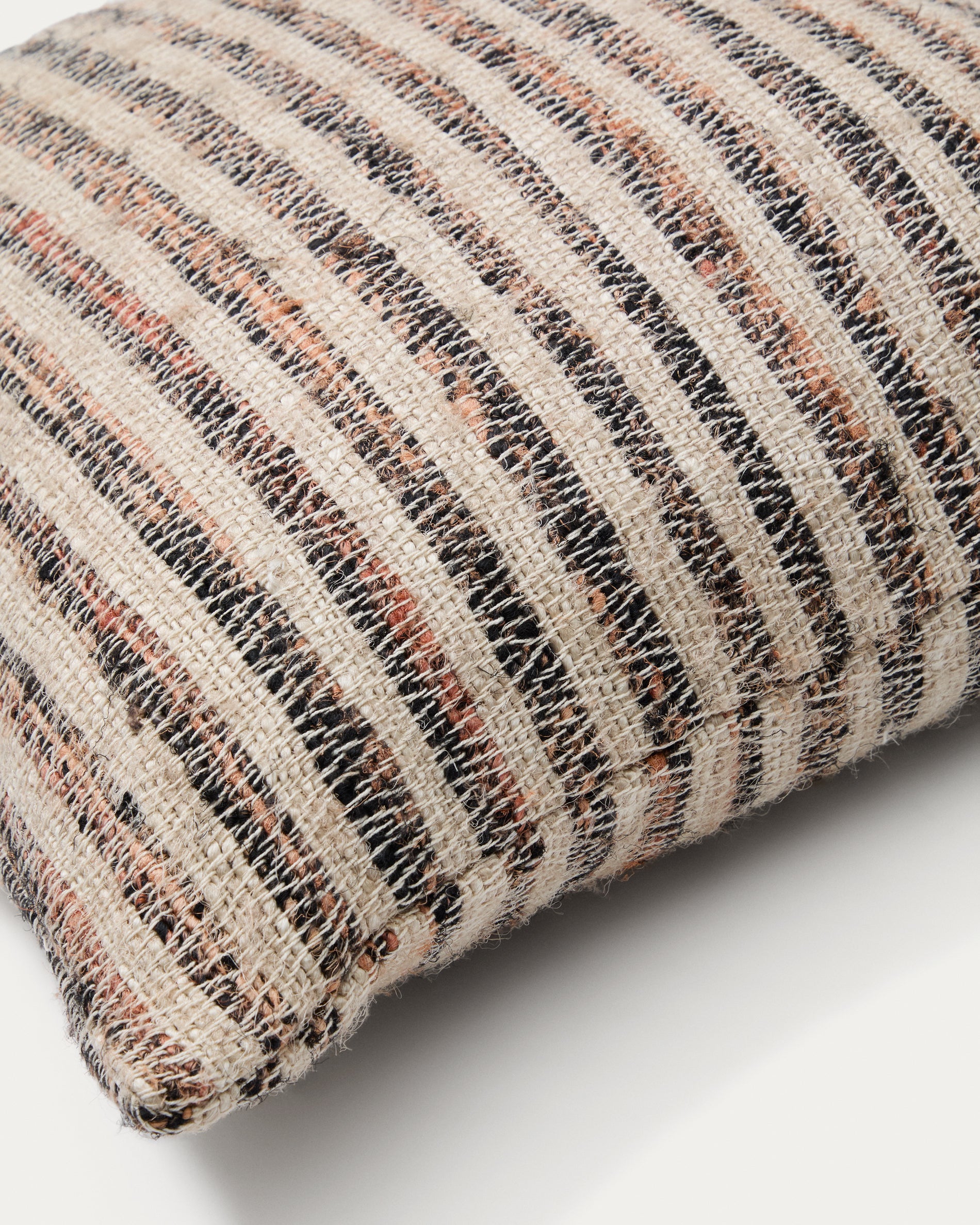 Wesna cushion cover in multi-coloured viscose and cotton, 45 x 45 cm - Detail
