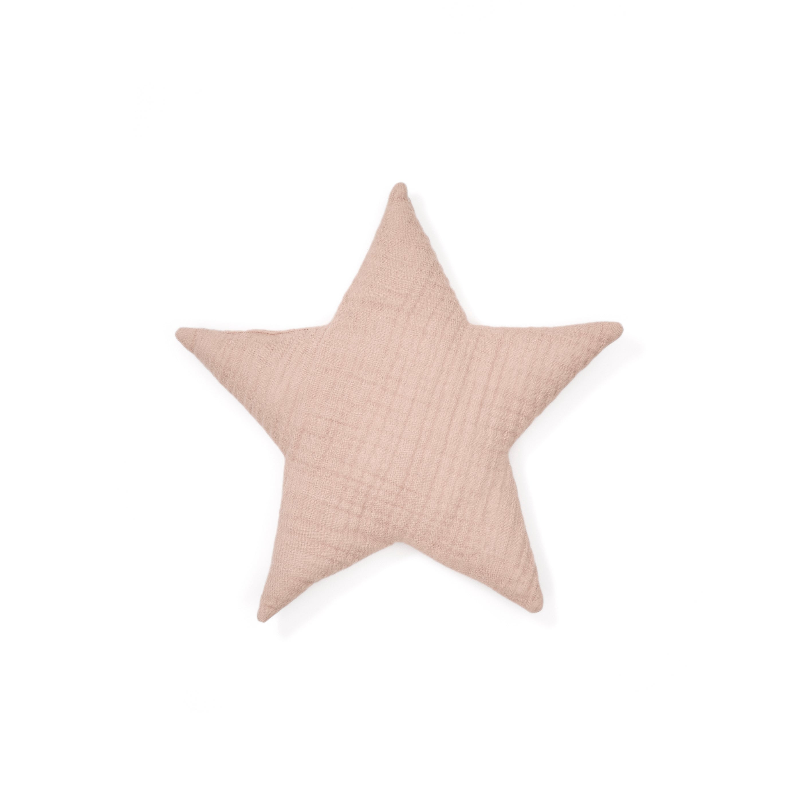 Laily star-shaped, pink cushion made of 100% organic cotton, 30 x 30 cm - Product Image