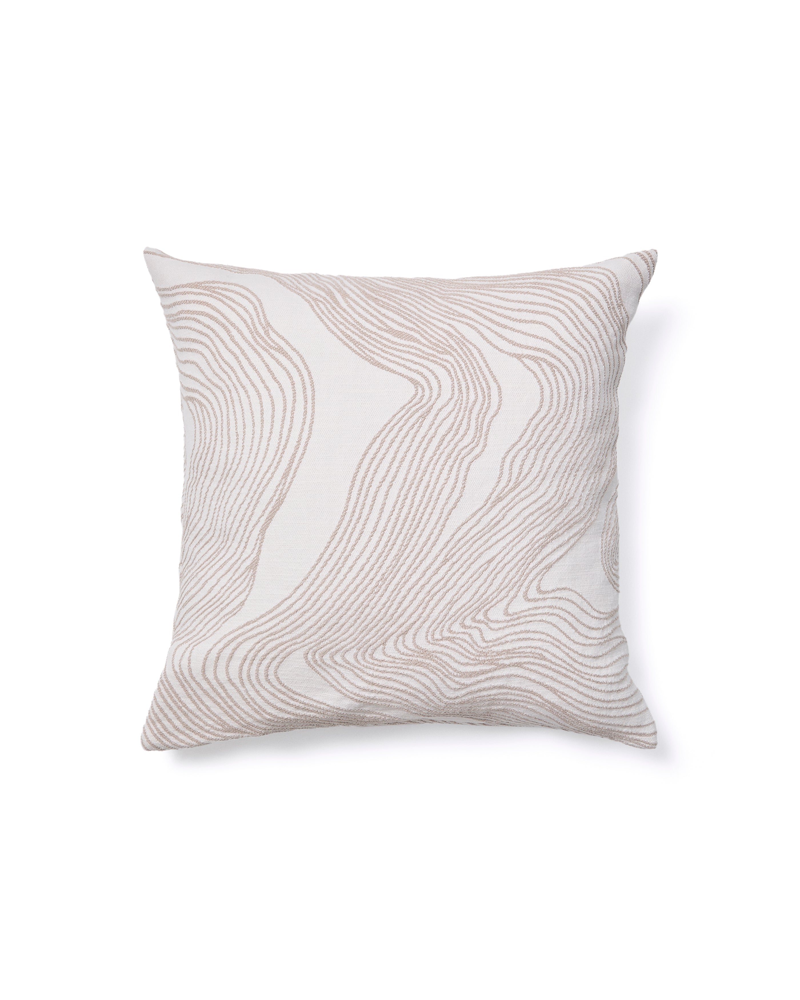 Ondara cushion cover with beige graphic detail 50 x 50cm - Product Image