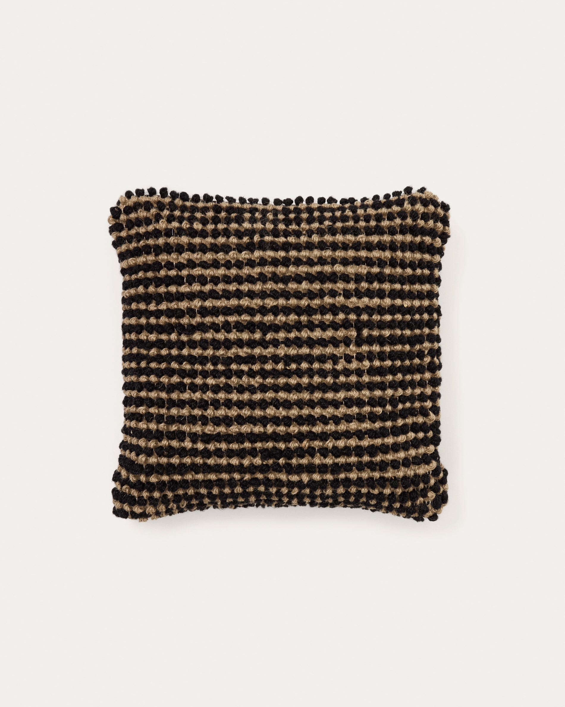 Sayen black jute cushion cover 50 x 50 cm - Product View