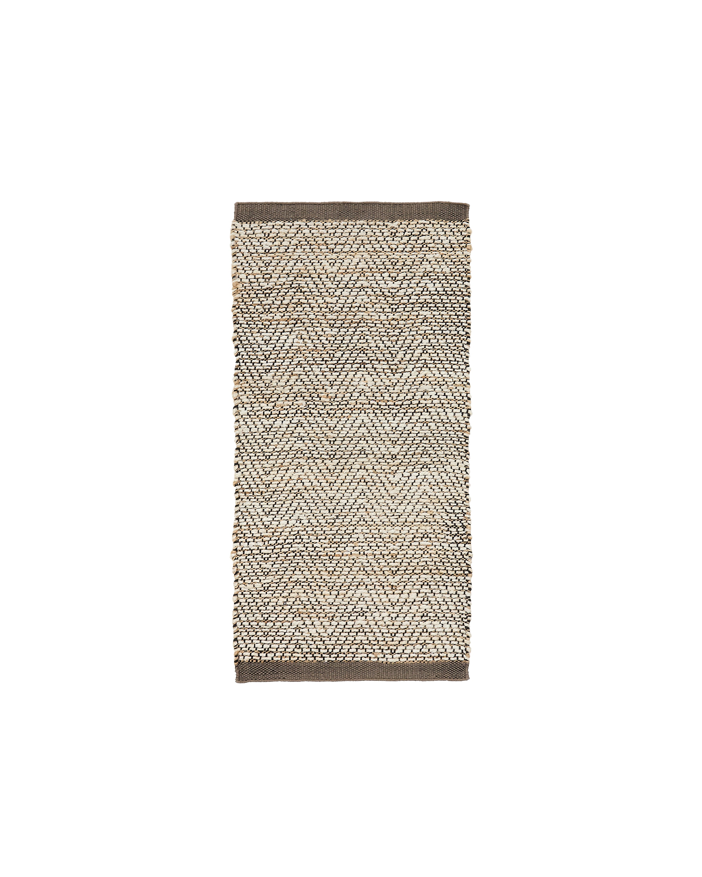 Runner rug Arpe beige jute jacquard 70 x 140 cm - Product Image
