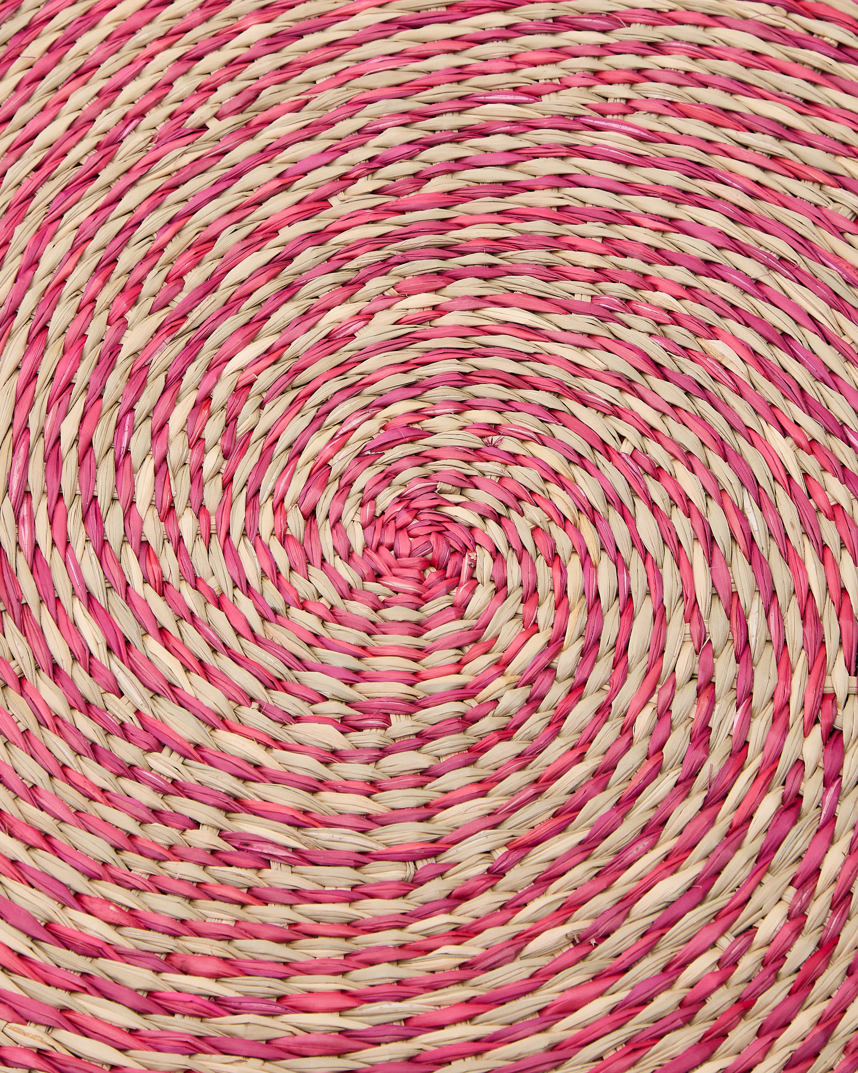 Rivela set of 2 red seagrass placemats Ø38cm - Detail