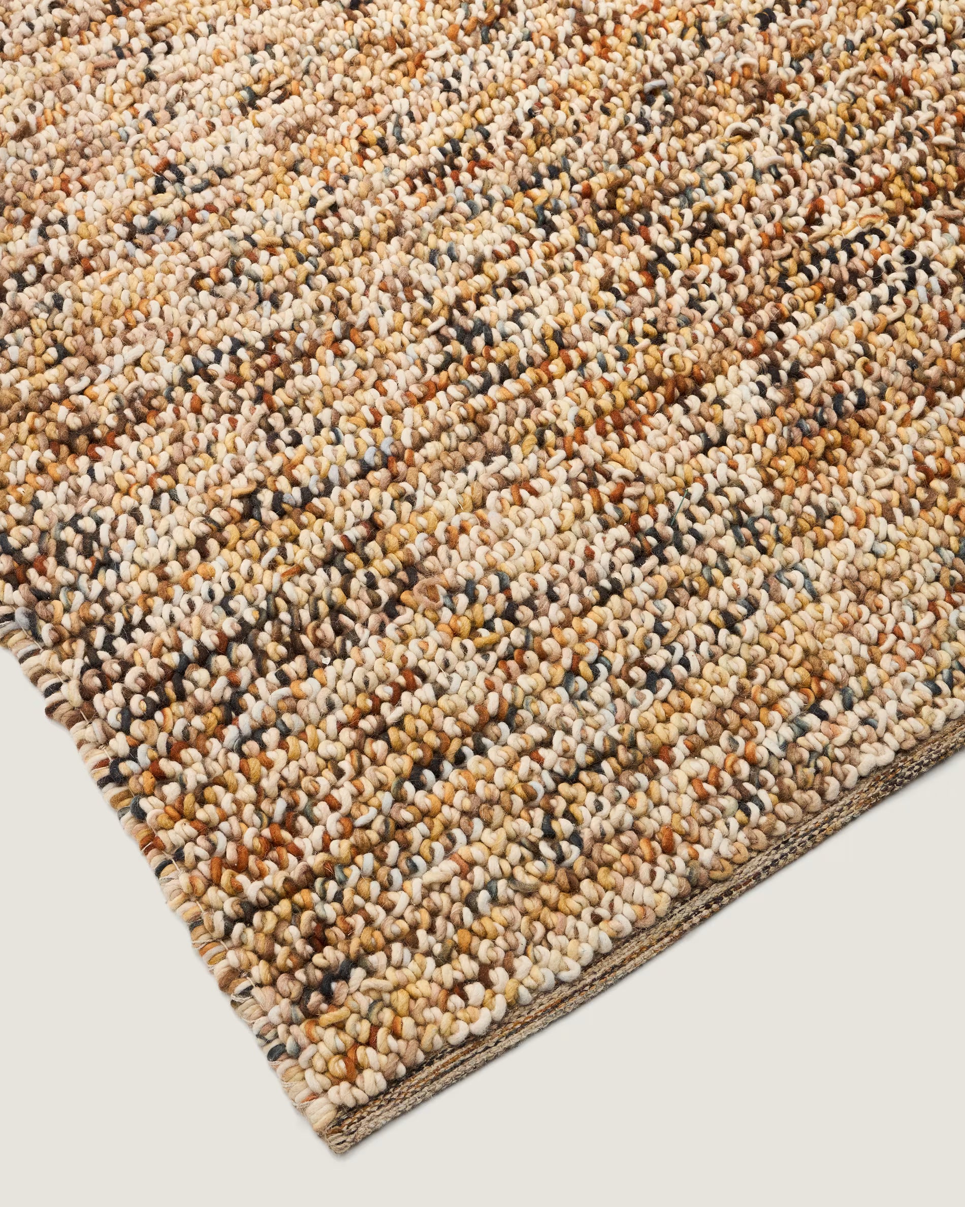 Elanis többszínű bouclé gyapjú szőnyeg, 200 x 300 cm